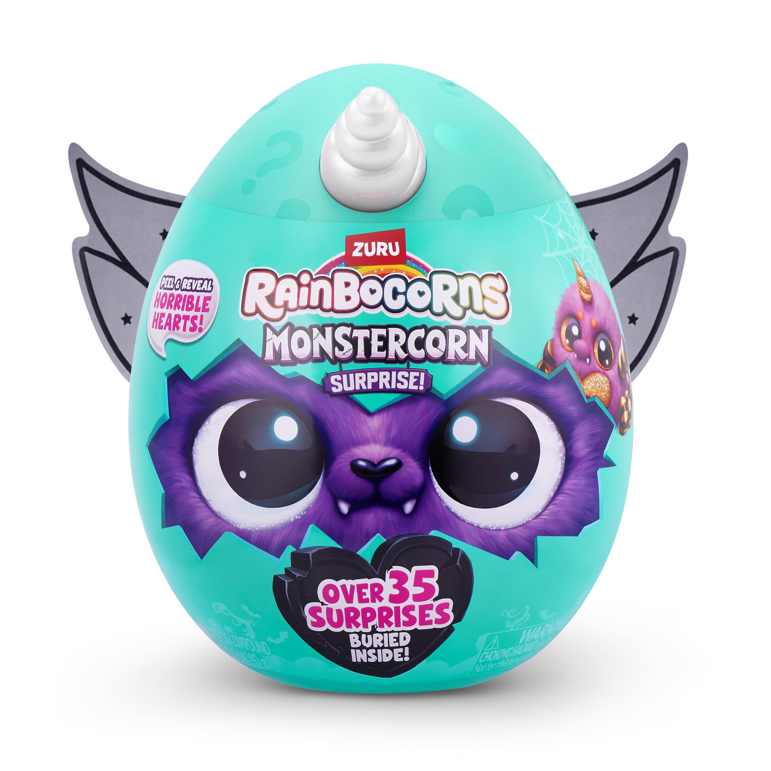 Rainbocorns Monstercorn Surprise peluche Raven corvo