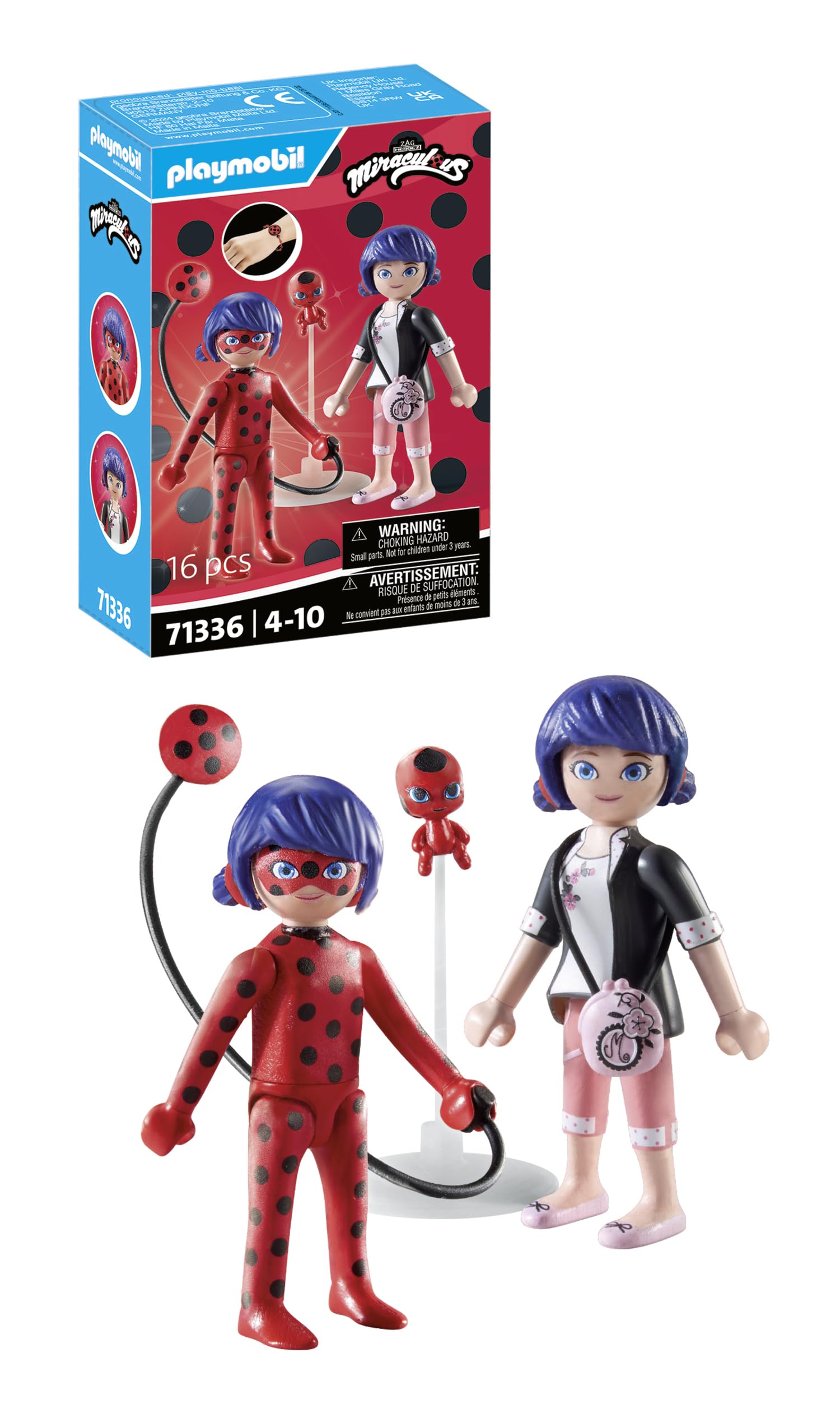 PLAYMOBIL Miraculous 71336 Marinette Ladybug figure 16 pezzi