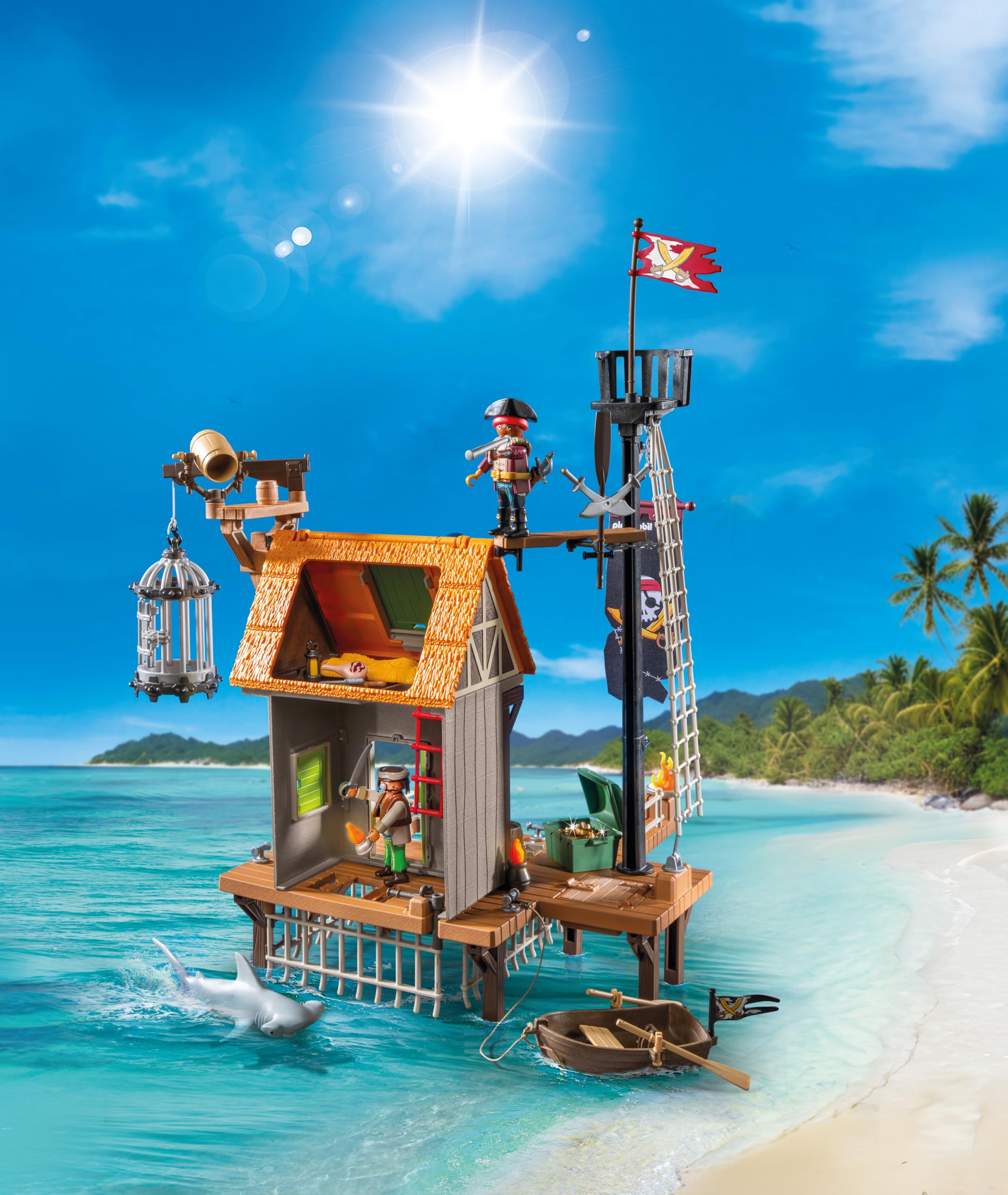 Playmobil Pirates approdo pirati 71792 playset prigione