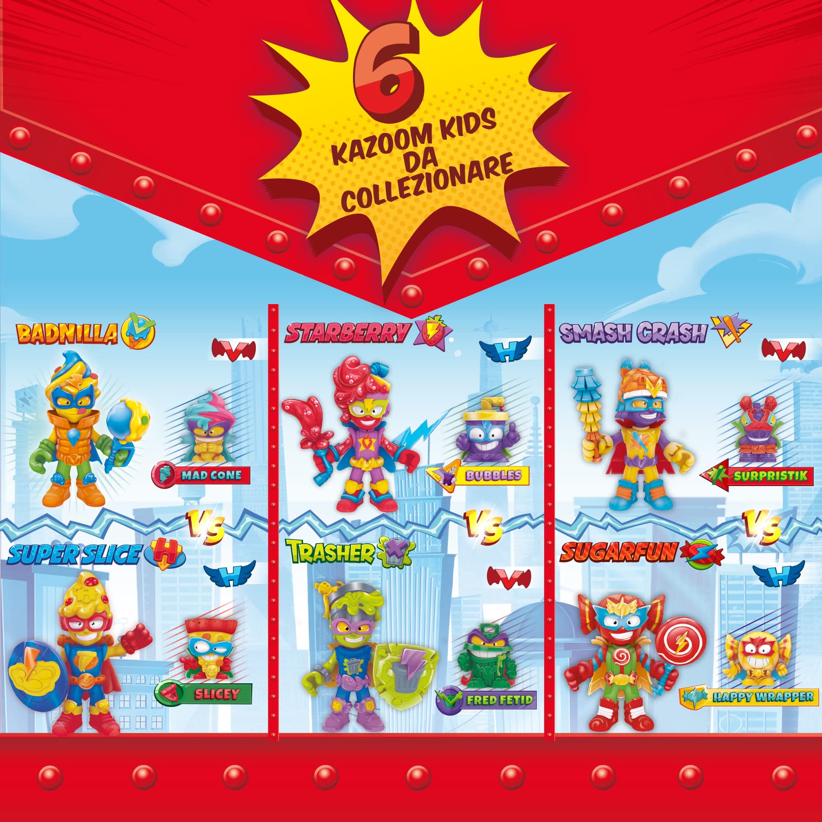 SuperThings Kazoom Kids collezione 6 capsule figure e accessori