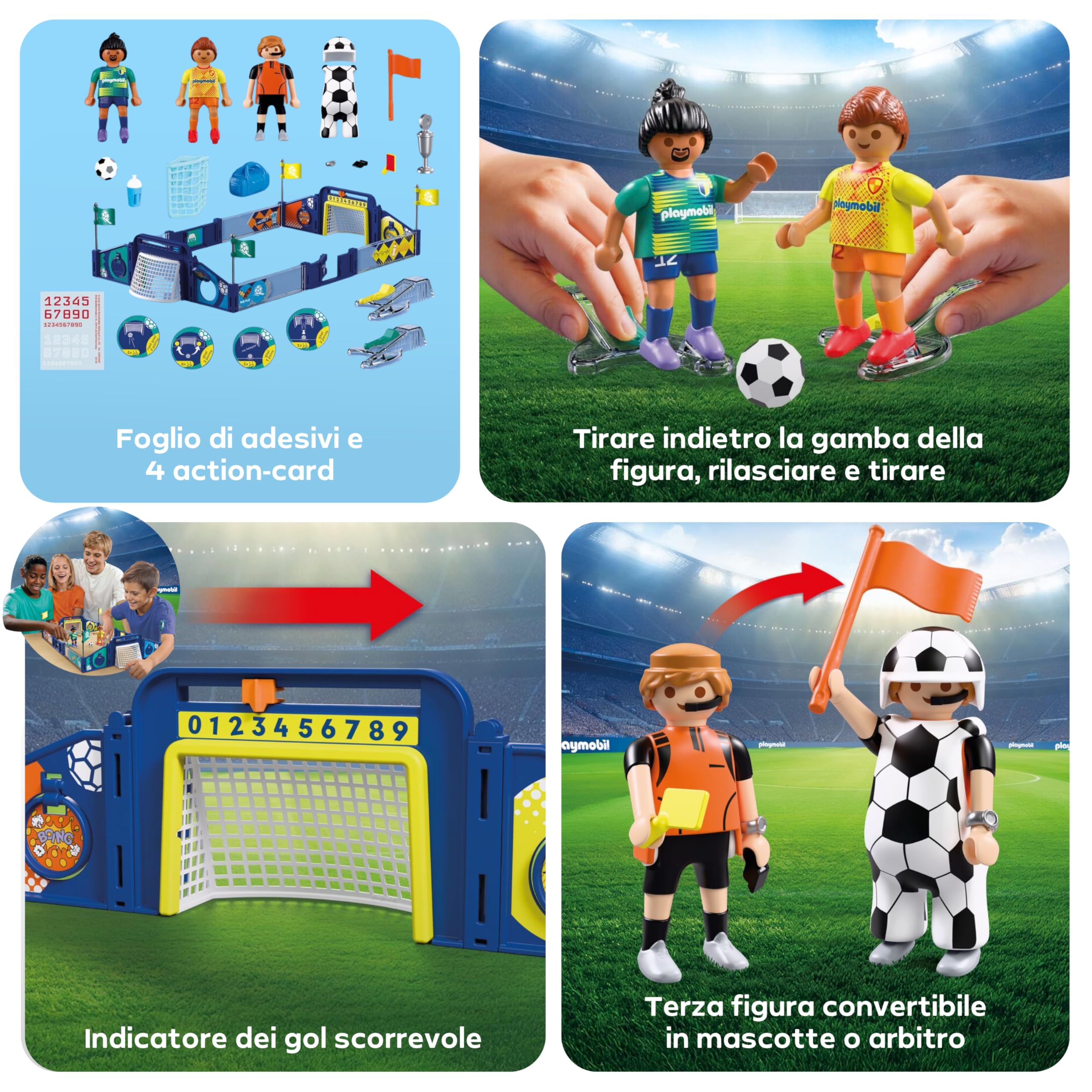 PLAYMOBIL My Life 72056 arena calcio con 2 porte