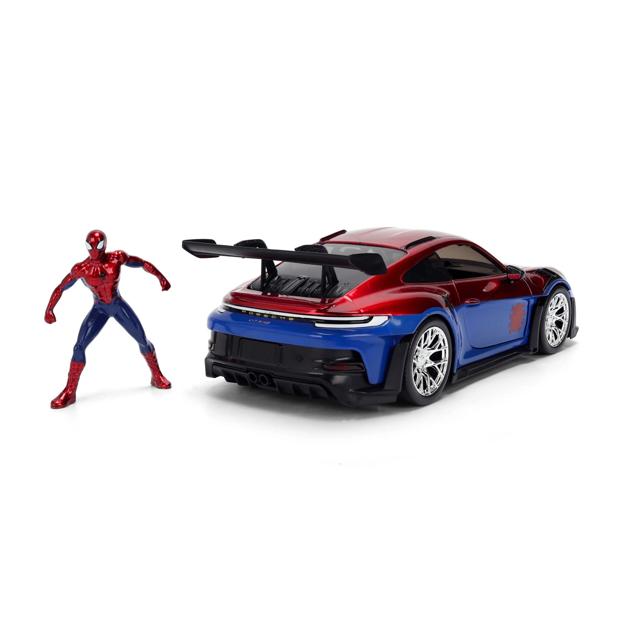 Jada Marvel Porsche 911 GT3 RS Spider-Man auto 1/24 die-cast