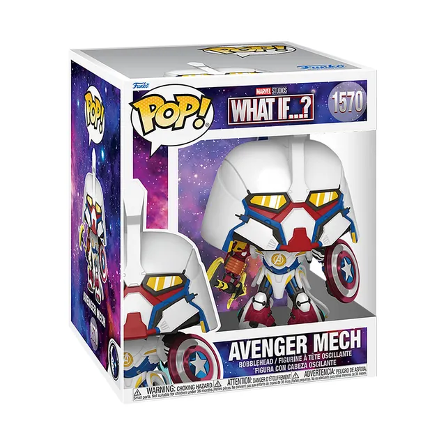 Funko Pop What If Avenger Mech statuetta vinile Marvel