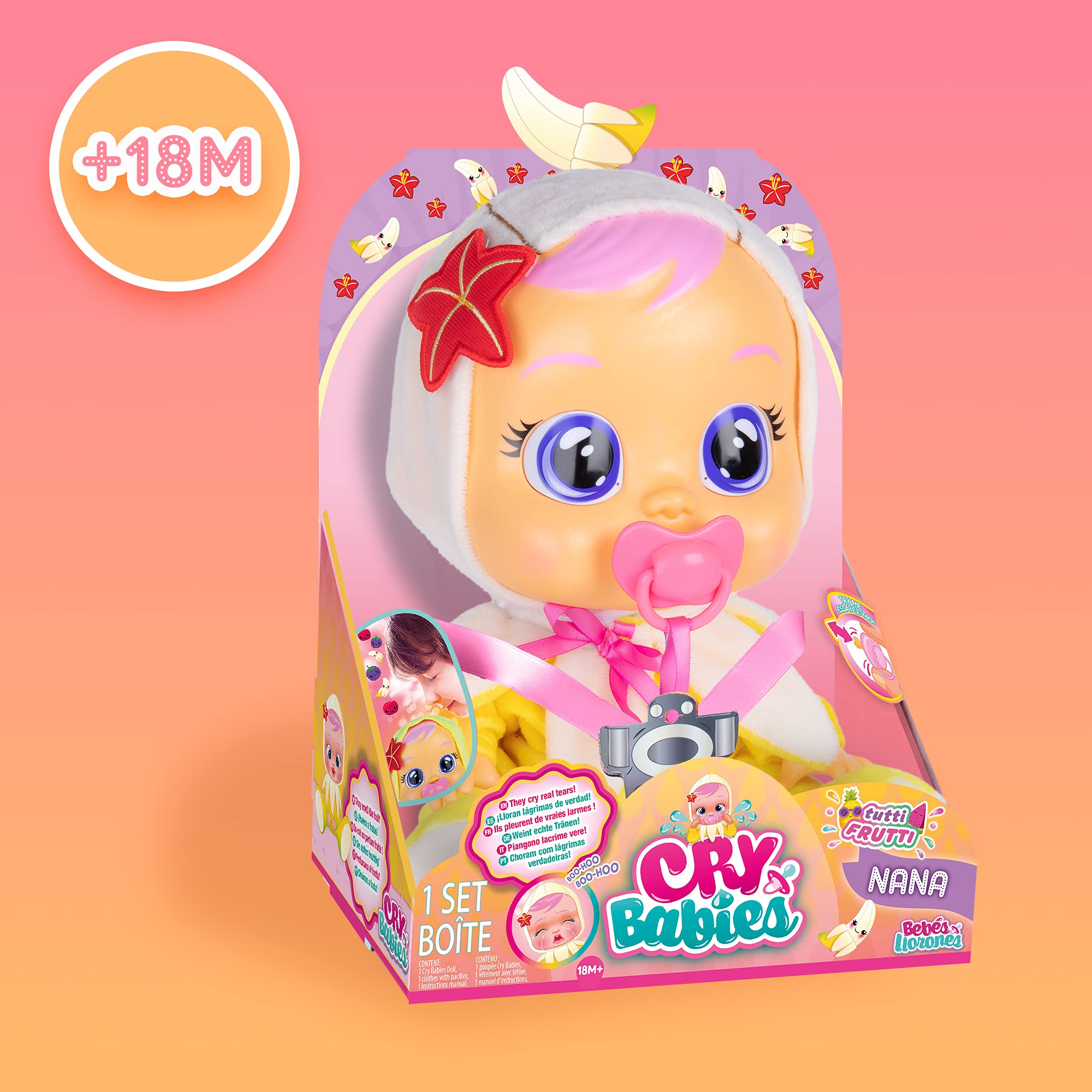 Cry Babies Tutti Frutti Nana bambola banana 30 cm