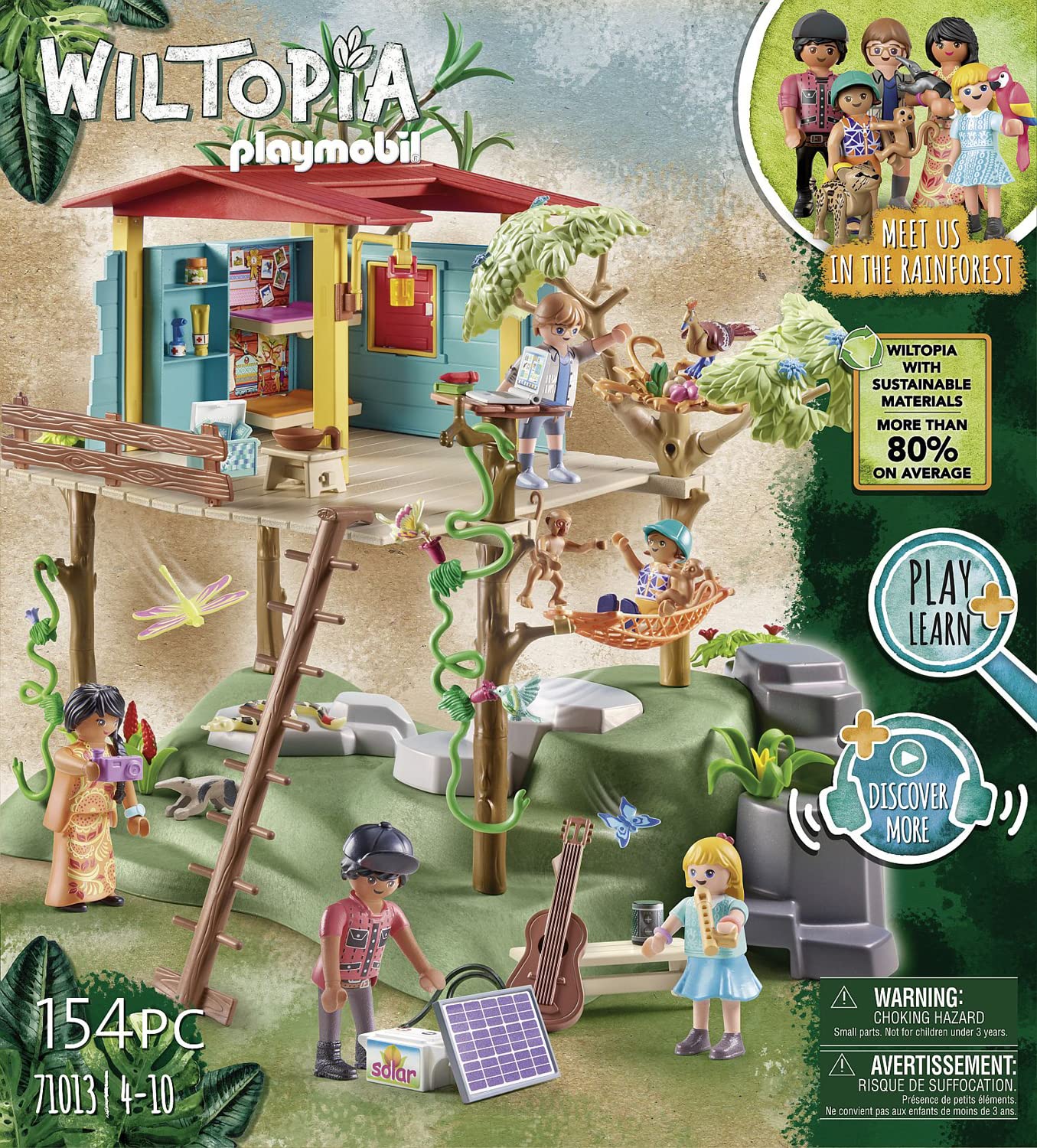 Playmobil Wiltopia 71013 casa albero amazzonica animali 154 pezzi