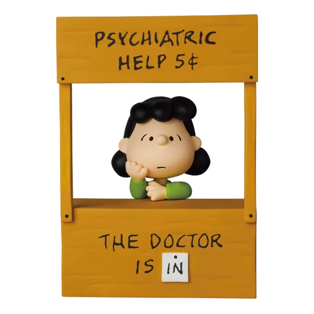 Medicom UDF Peanuts Lucy Psychiatric Help figure vinile