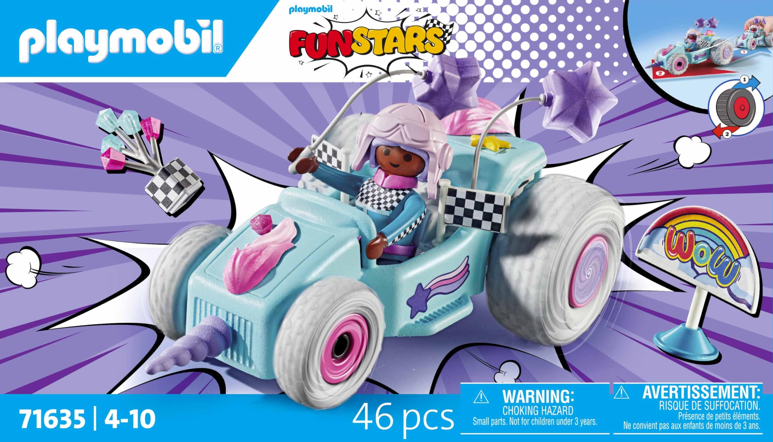 PLAYMOBIL Funstars 71635 kart Unicorno sfrecciante 46 pezzi