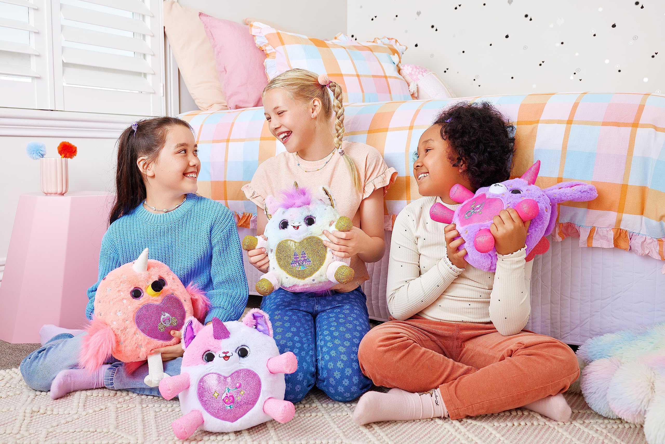 Rainbocorns Fairycorn Princess Flamingo peluche con ali fata