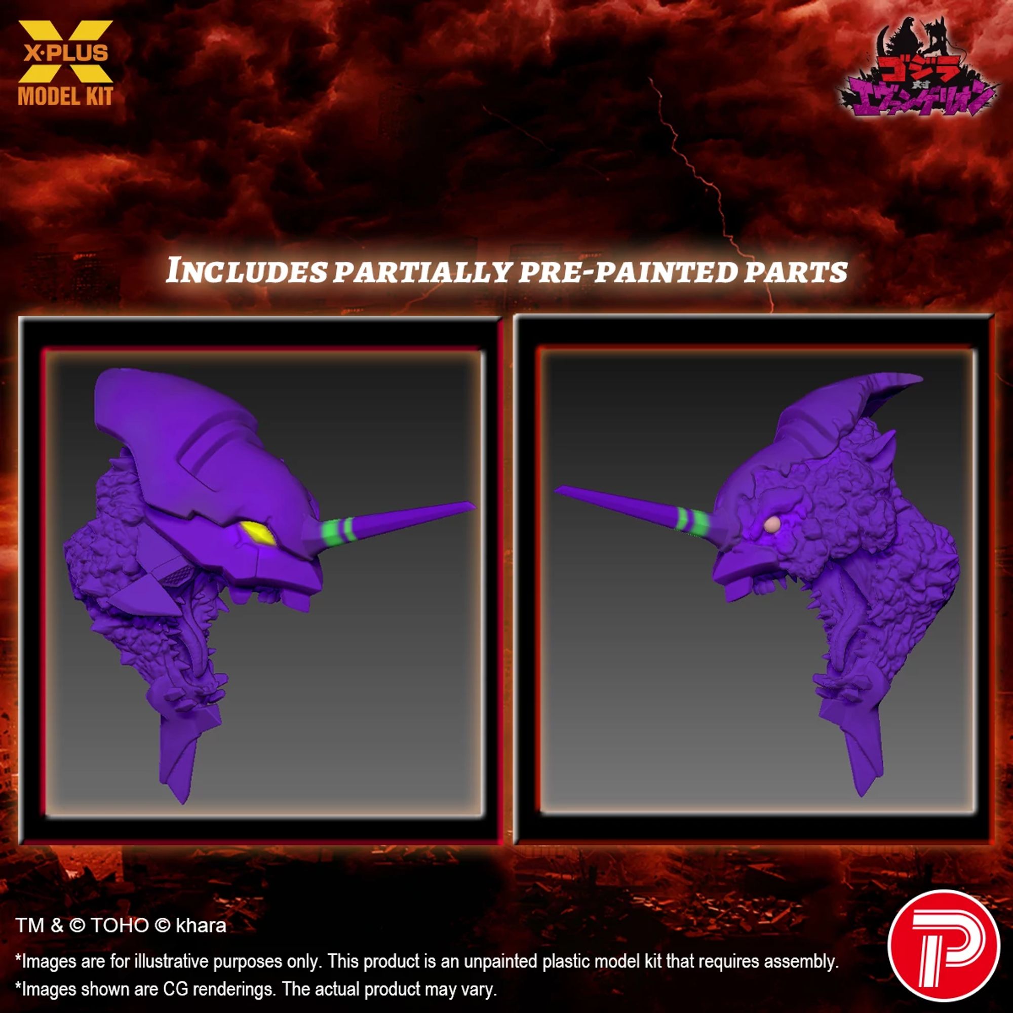 X-Plus Evangelion Eva-01 Awakened model kit plastica