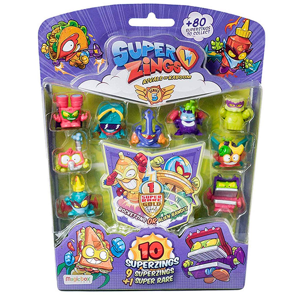 Superthings Serie 5 Blister 10 Figure con Dorato PSZ5B016IN00