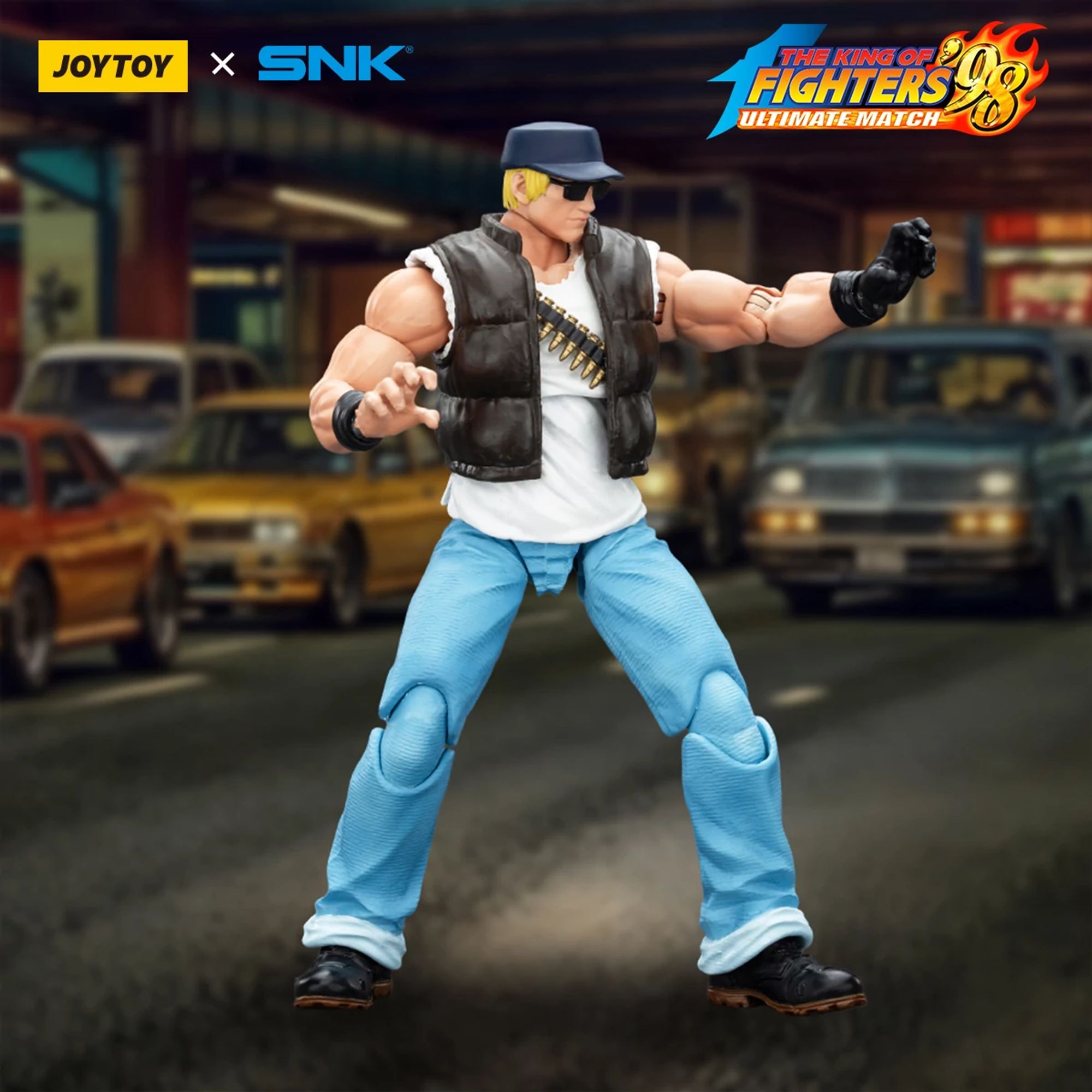 JoyToy SNK KOF 98UM Clark Still action figure 1/18 Ikari