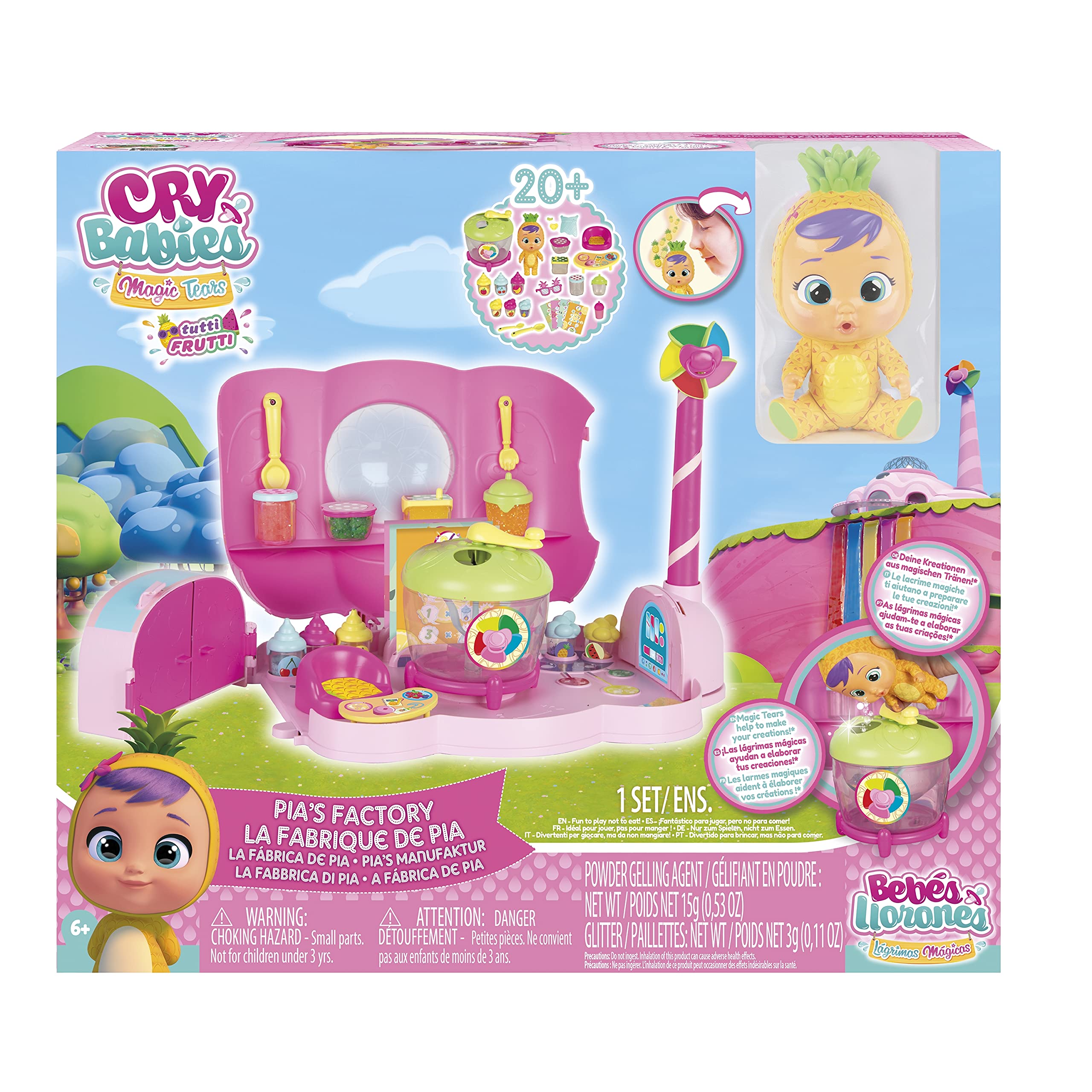 Cry Babies Magic Tears Fabbrica di Pia playset con bambola
