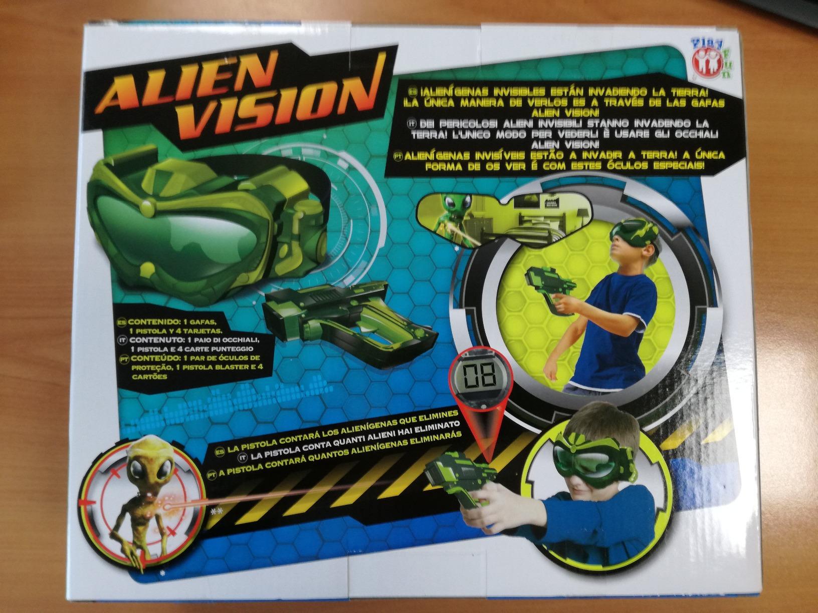 Playfun Alien Vision gioco interattivo maschera 3D pistola laser