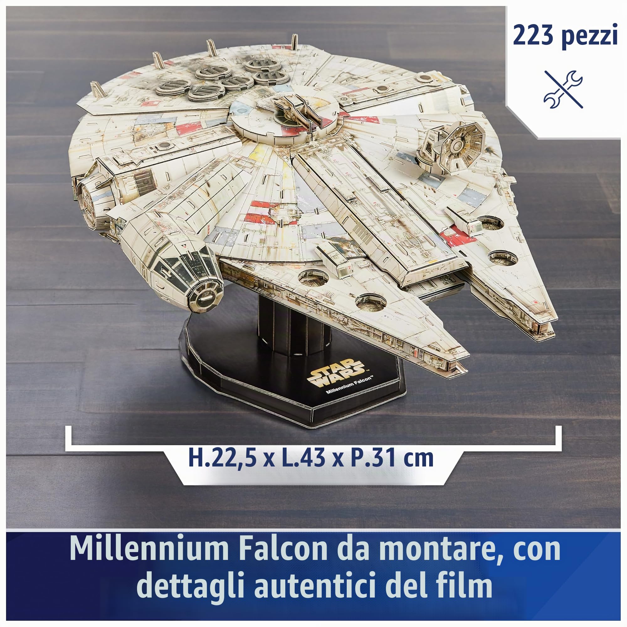 4D Build Star Wars Millennium Falcon puzzle 3D 223 pezzi modello