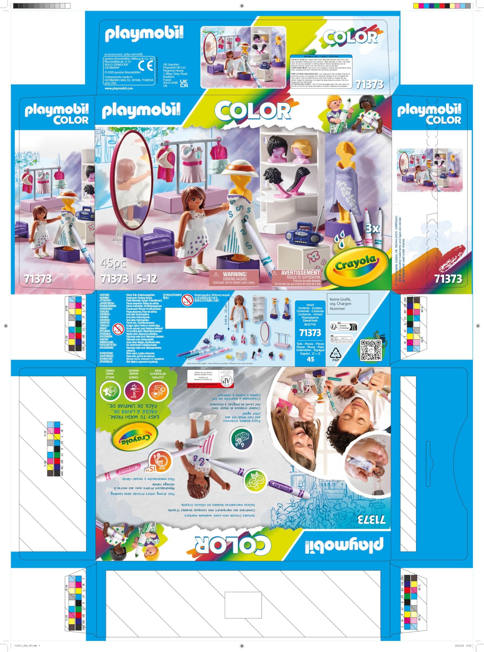 Playmobil Color 71373 Atelier di Moda playset 45 pezzi da 5 anni