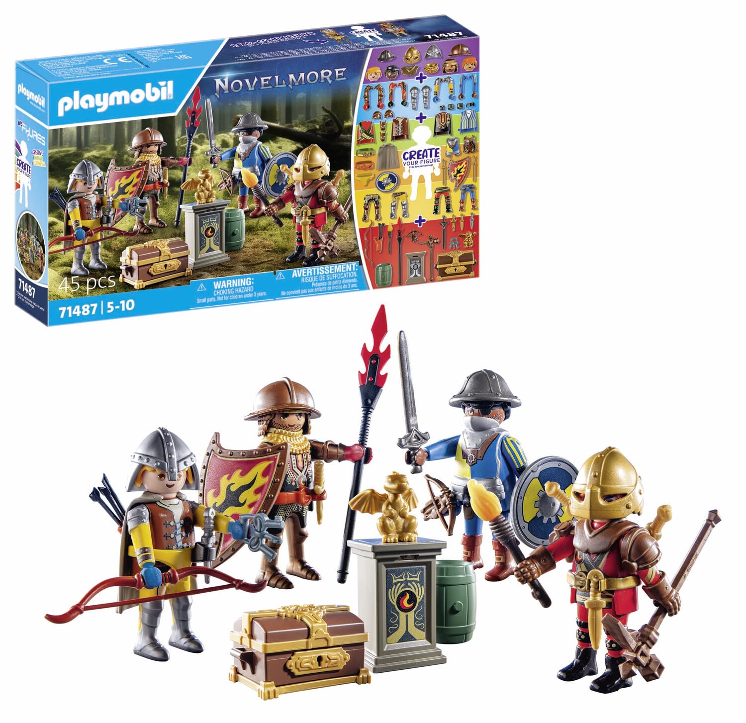 Playmobil Novelmore 71487 playset Cavalieri 45 pezzi
