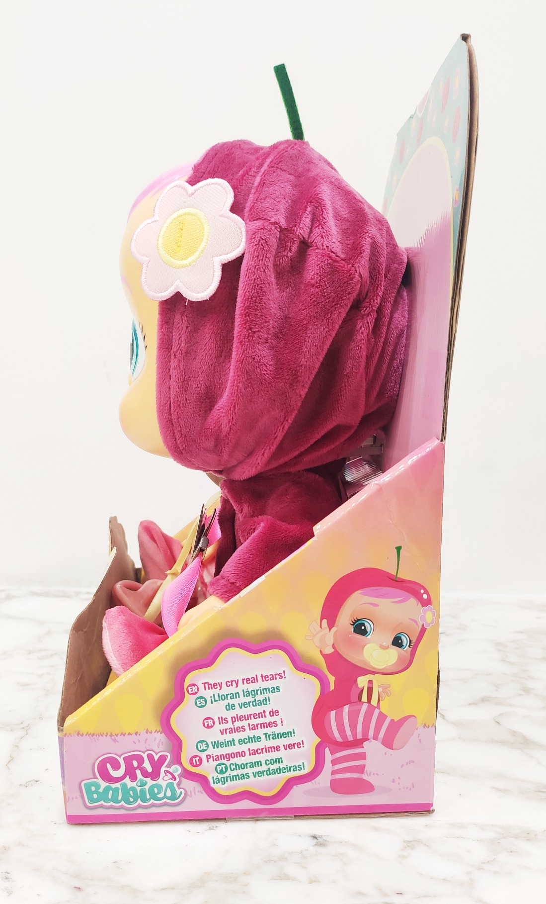Cry Babies Tutti Frutti Claire bambola ciliegia 30 cm