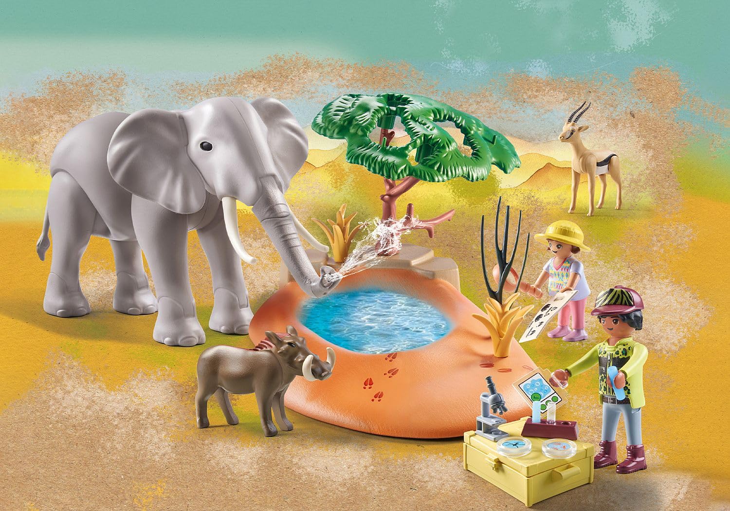Playmobil Wiltopia 71294 Gita Oasi playset 35 pezzi elefante