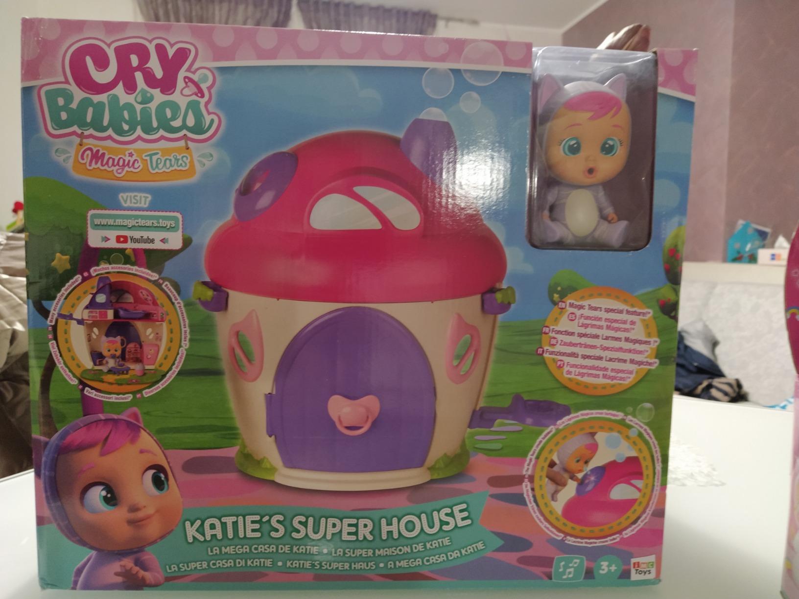 Cry Babies Magic Tears Casa Katie playset bambola 3 anni