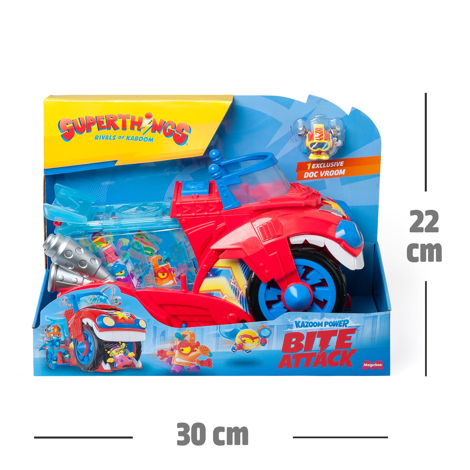 Superthings Guardians of Kazoom veicolo Bite Attack Doc Vroom