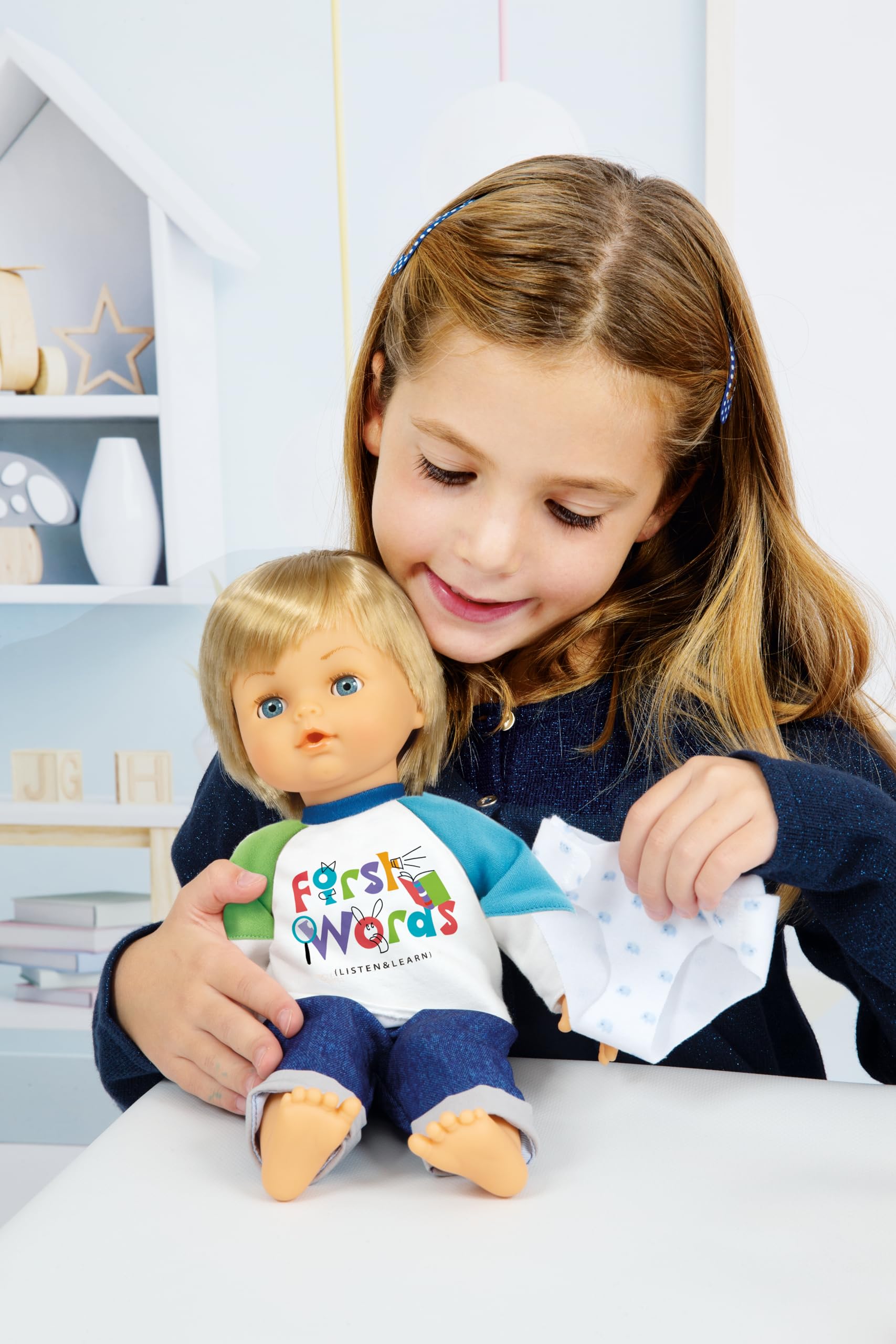 Cicciobello First Words Bambola Interattiva 30 cm con Libro