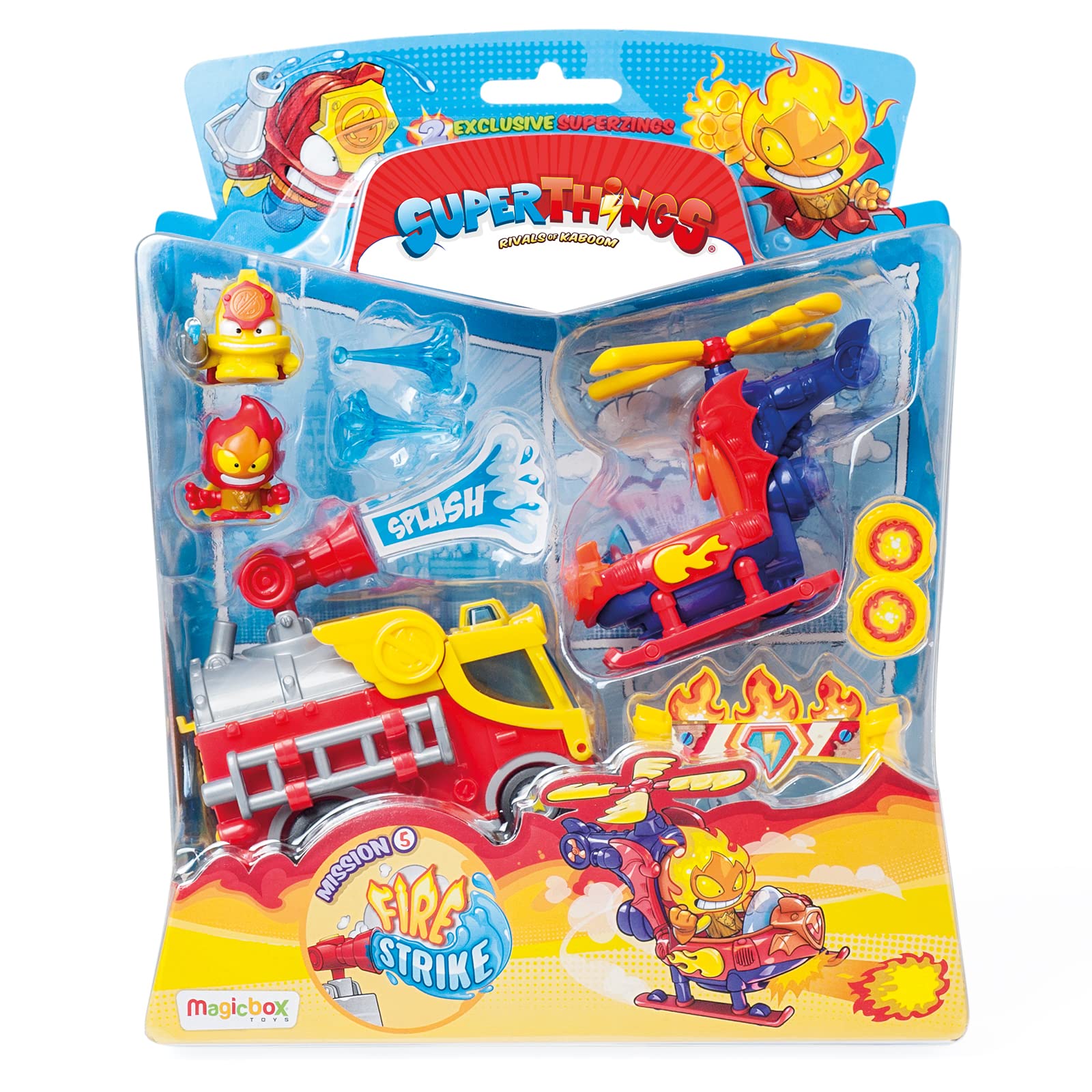 Superthings Serie 5 Mission Fire Strike Elicottero e Camion