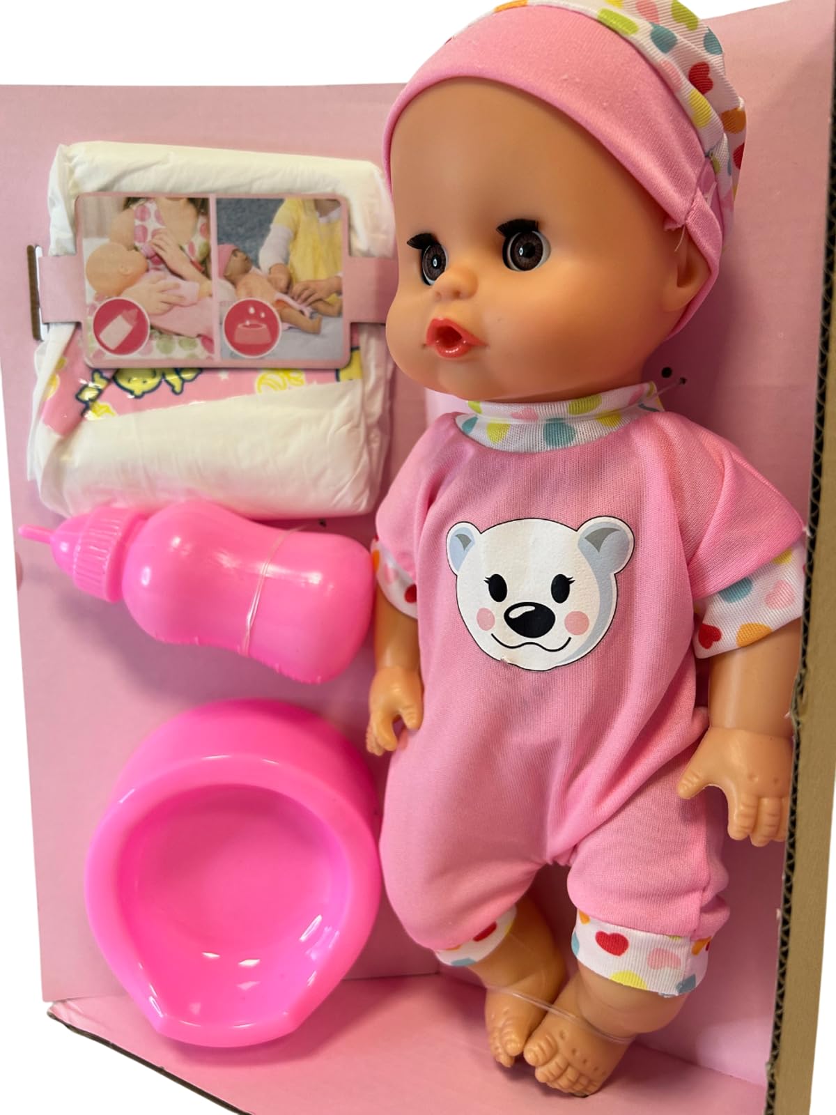 Cicciobello bambolotto 32 cm beve fa pipì con vasino
