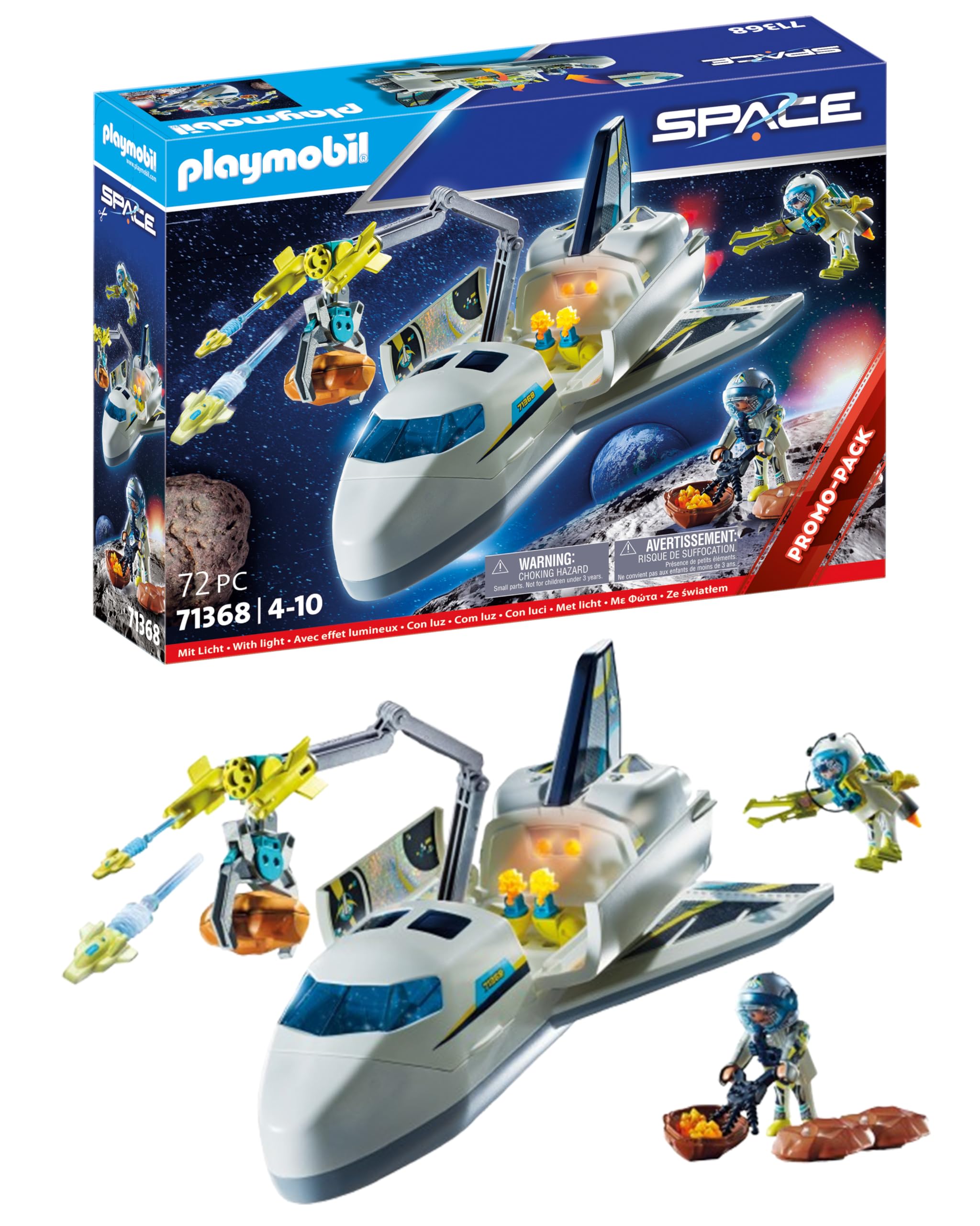 PLAYMOBIL Space 71368 Shuttle Spaziale Giocattolo 72 Pezzi