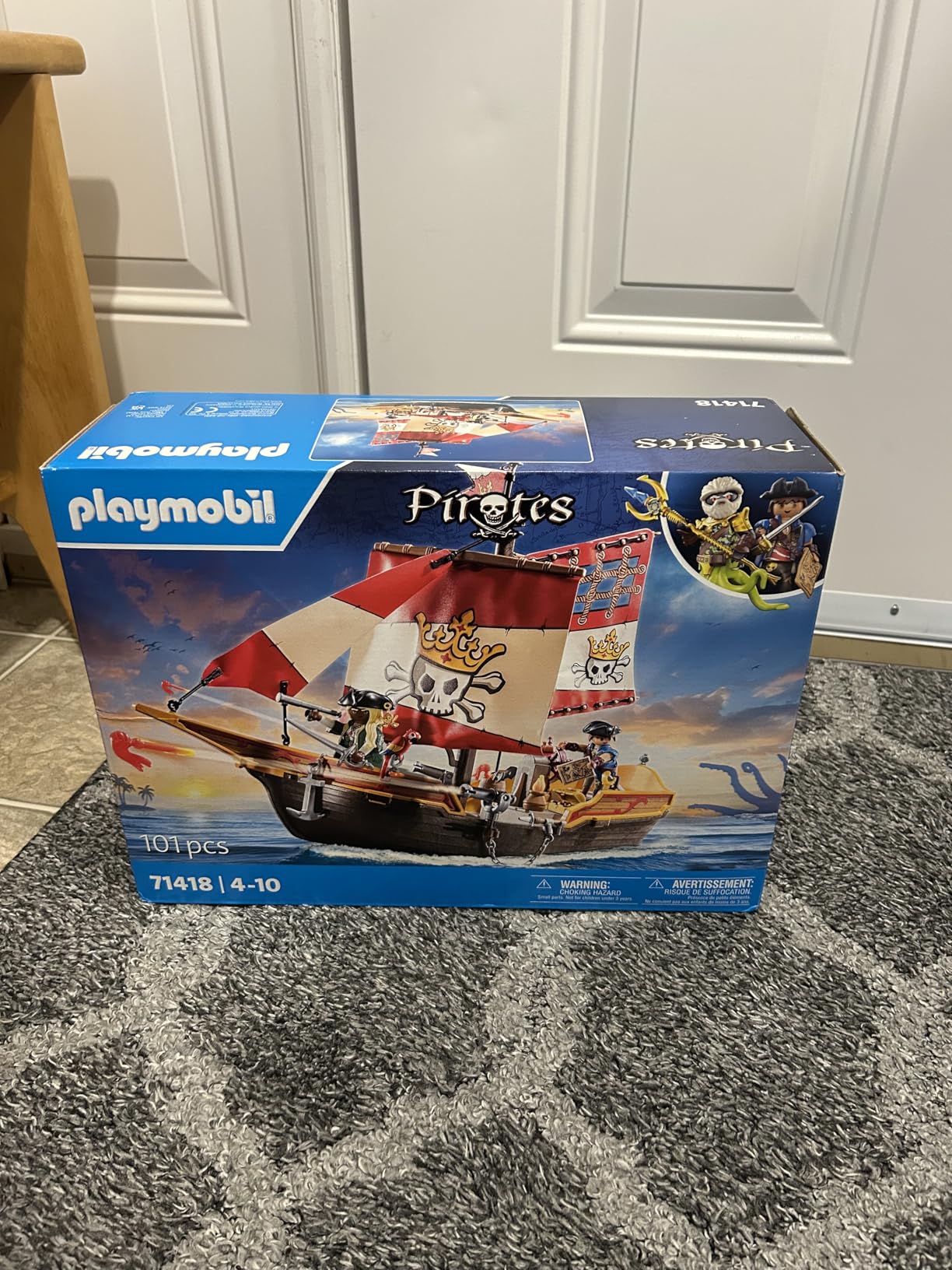 PLAYMOBIL Pirates 71418 nave pirata galleggiante con cannoni