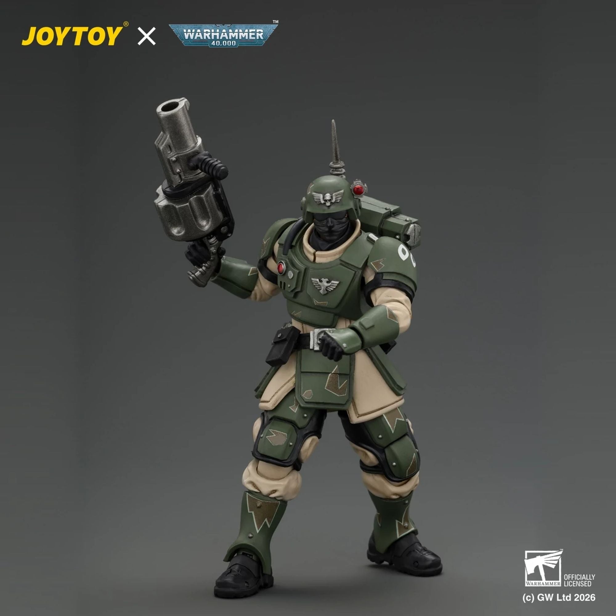 JoyToy Astra Militarum Kasrkin 5 action figure con lancia granate