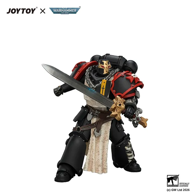 JoyToy Warhammer 40K Black Templars Crusader Ancient action figure spada