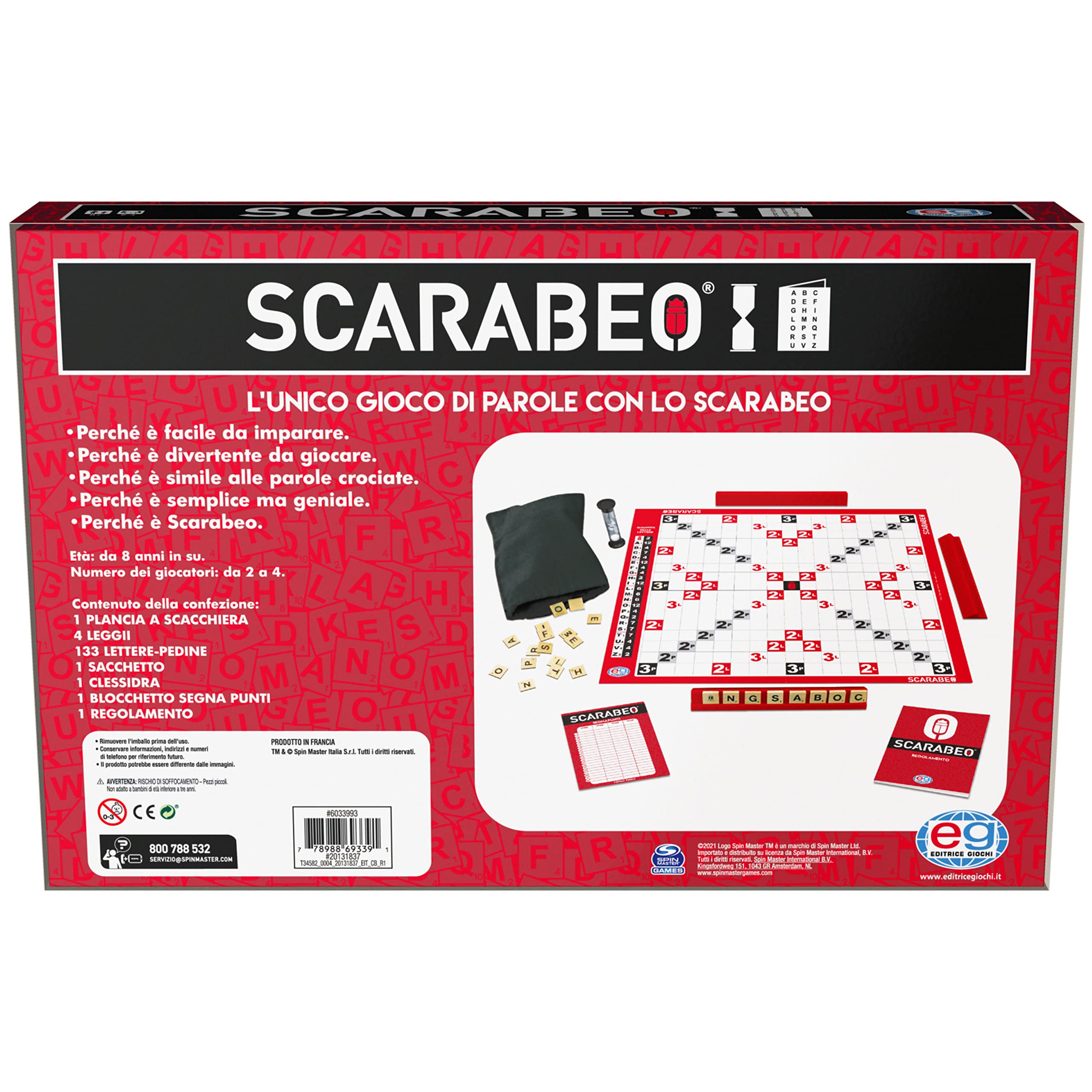 Spin Master Scarabeo Edizione 2023 Gioco da Tavolo Moderno