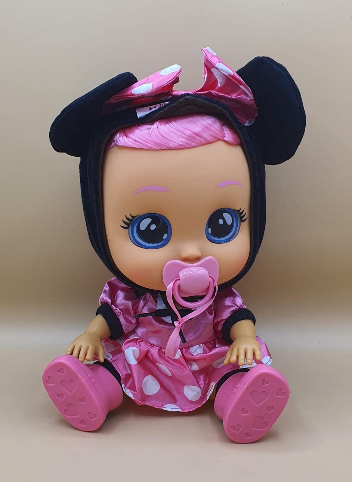 IMC Cry Babies Dressy Minnie Bambola Interattiva 30 cm Rosa