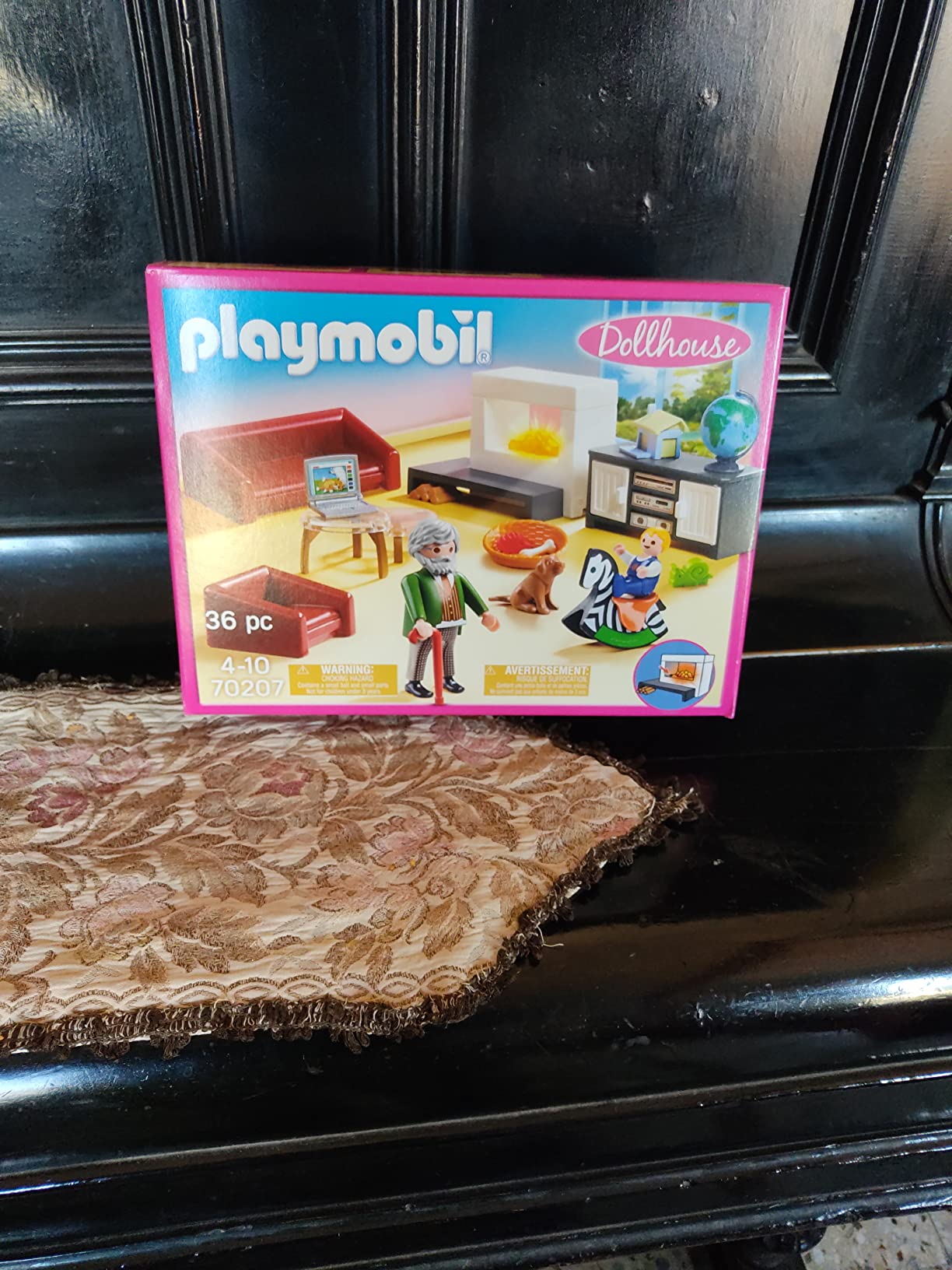 Playmobil Dollhouse 70207 soggiorno con camino playset 36 pezzi