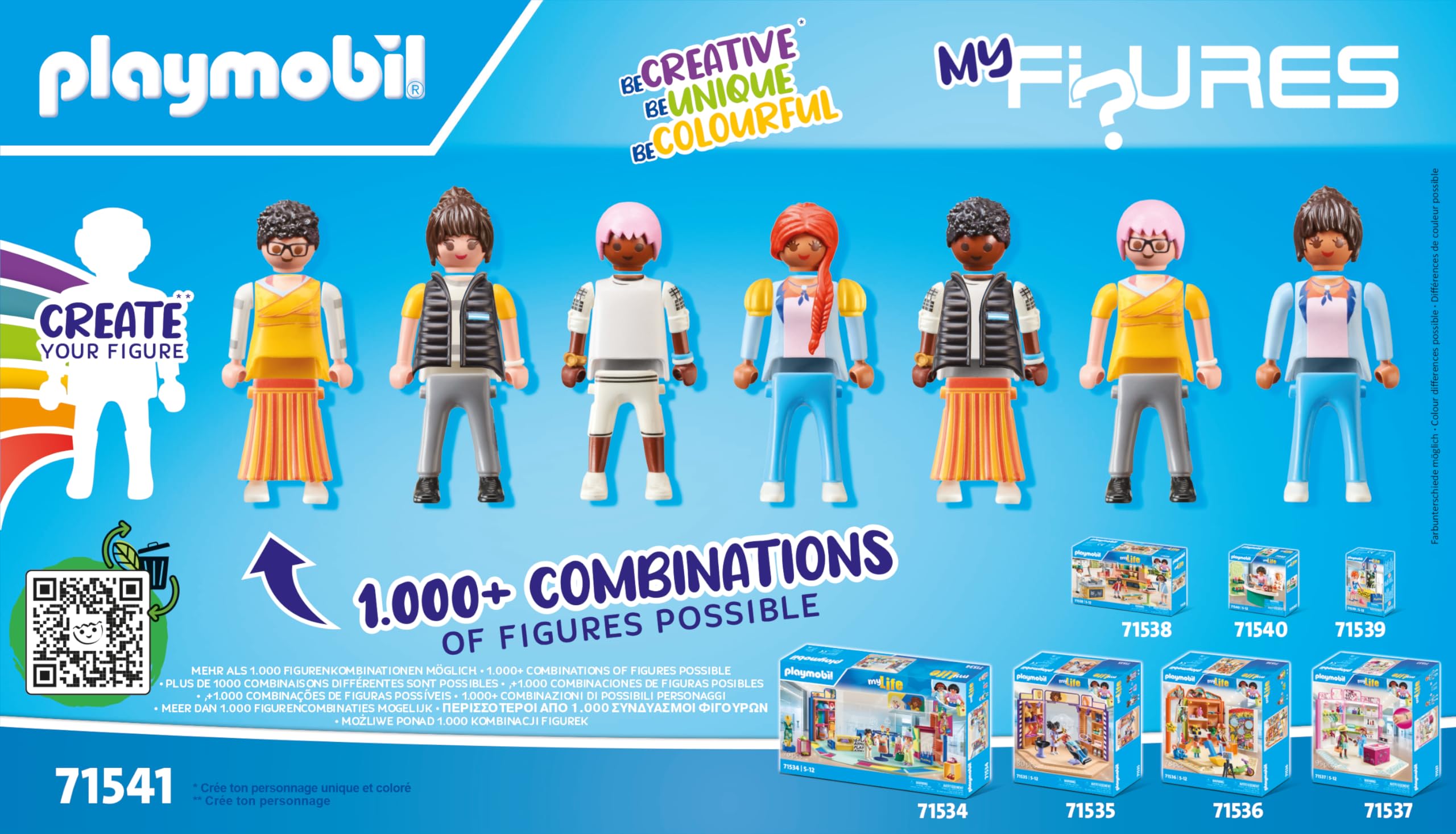 Playmobil myLife 71541 MyFigures Shopping Playset 80 Pezzi