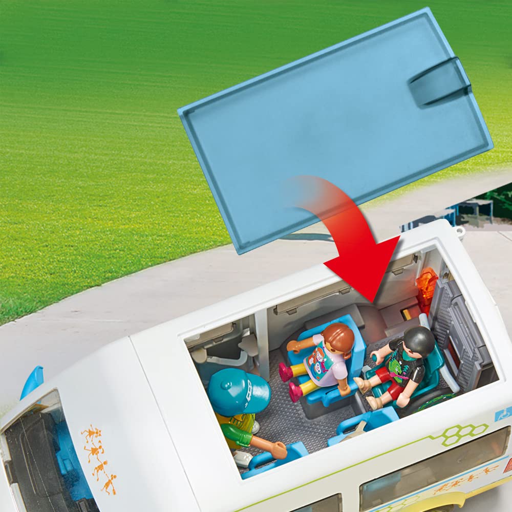 Playmobil City Life 71329 scuolabus giocattolo con rampa