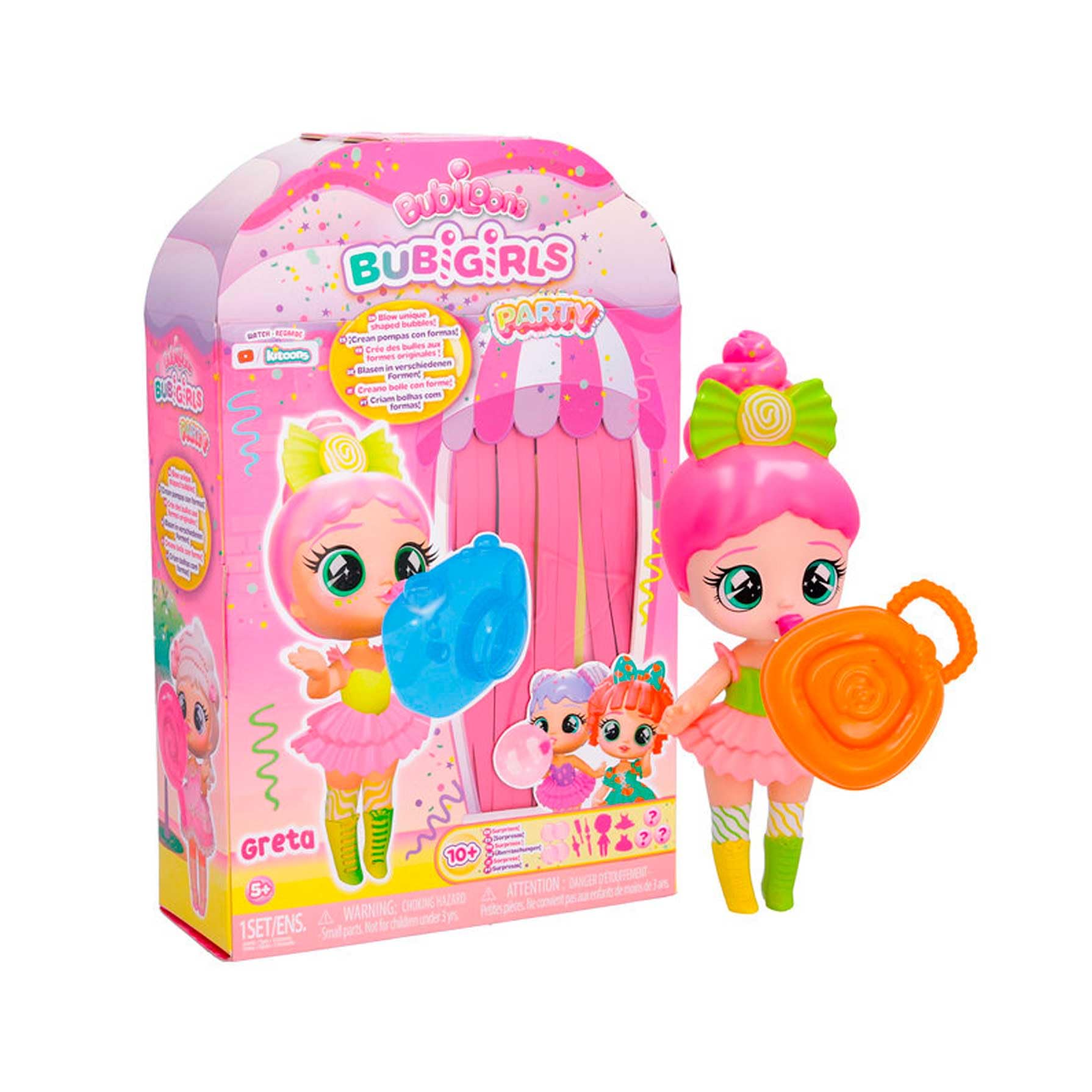 IMC Toys Bubiloons Bubigirls Greta bambola palloncini