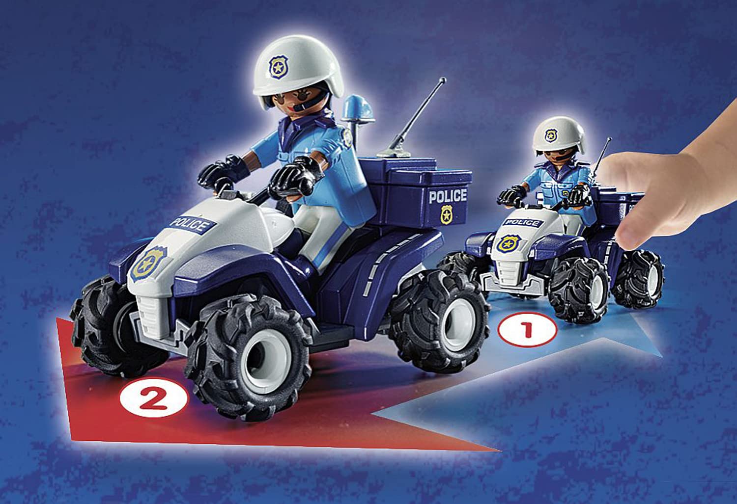 PLAYMOBIL City Action 71092 Quad Polizia pull-back