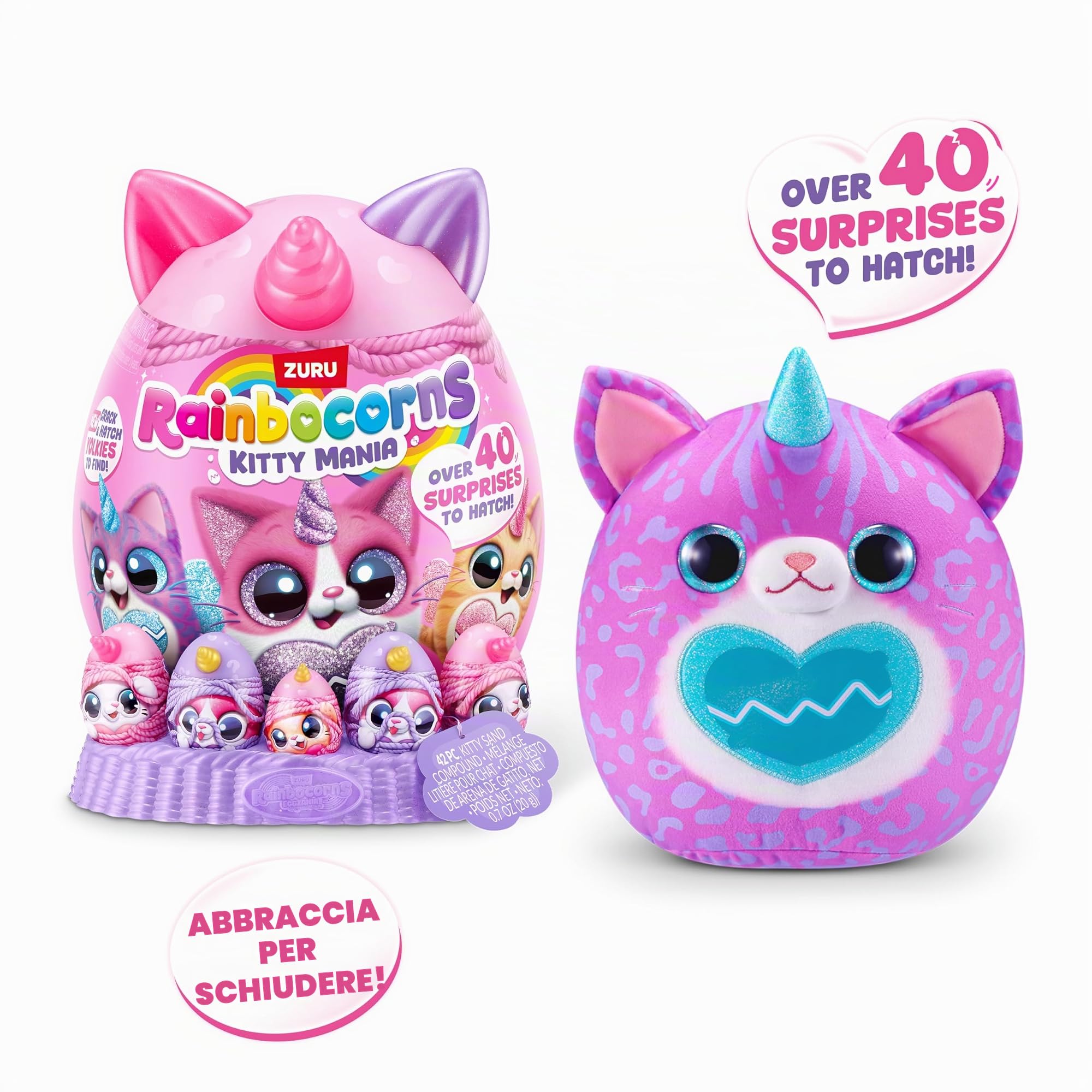 Rainbocorns Kitty Mania peluche Furrina uovo sorprese