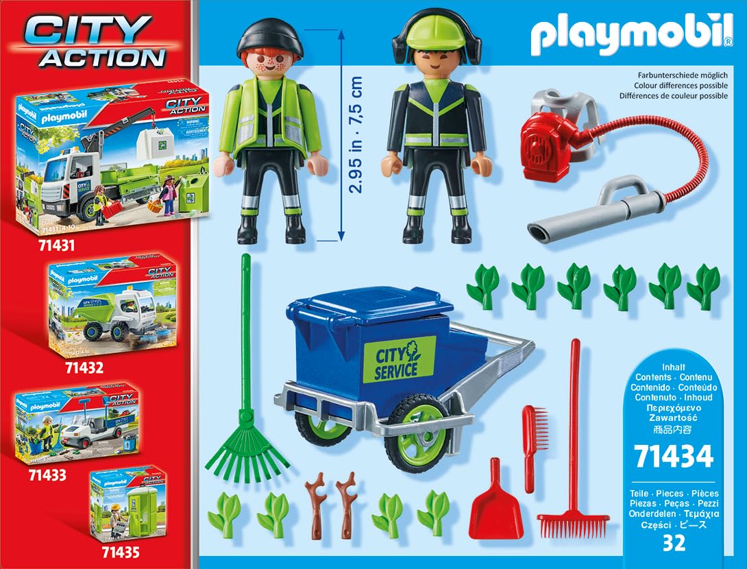 Playmobil City Action 71434 Squadra di Pulizia 32 Pezzi