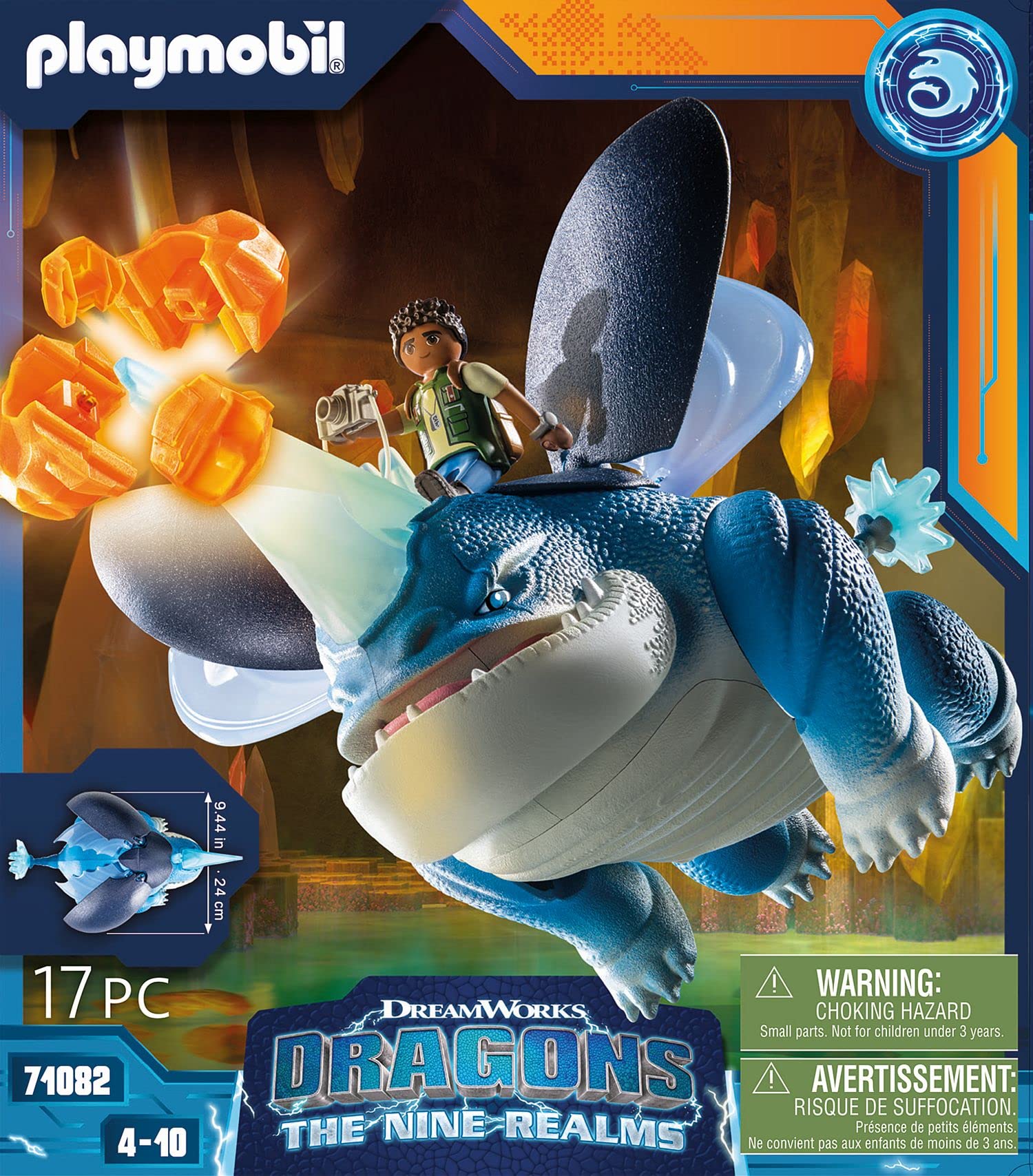 Playmobil 71082 Plowhorn D’Angelo drago 17 pezzi