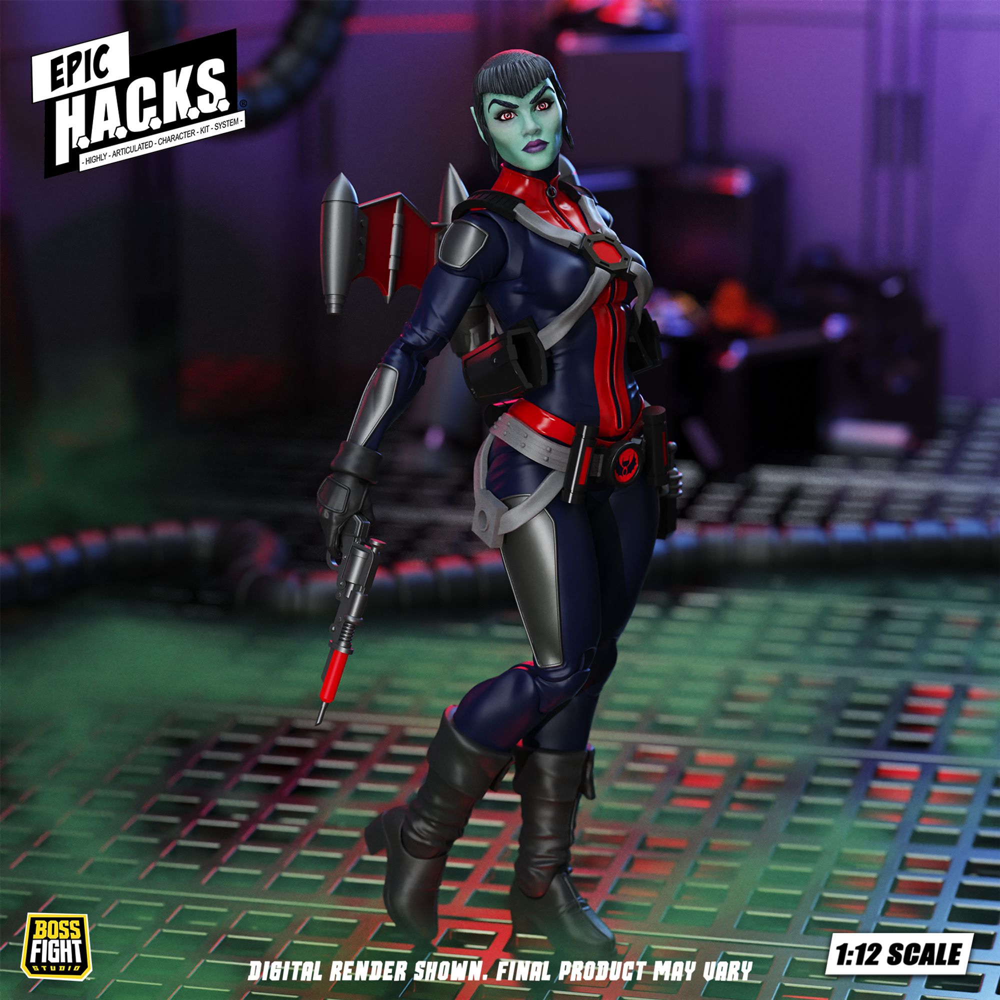 Boss Fight Mercy Zaleska action figure Vampiron Secret