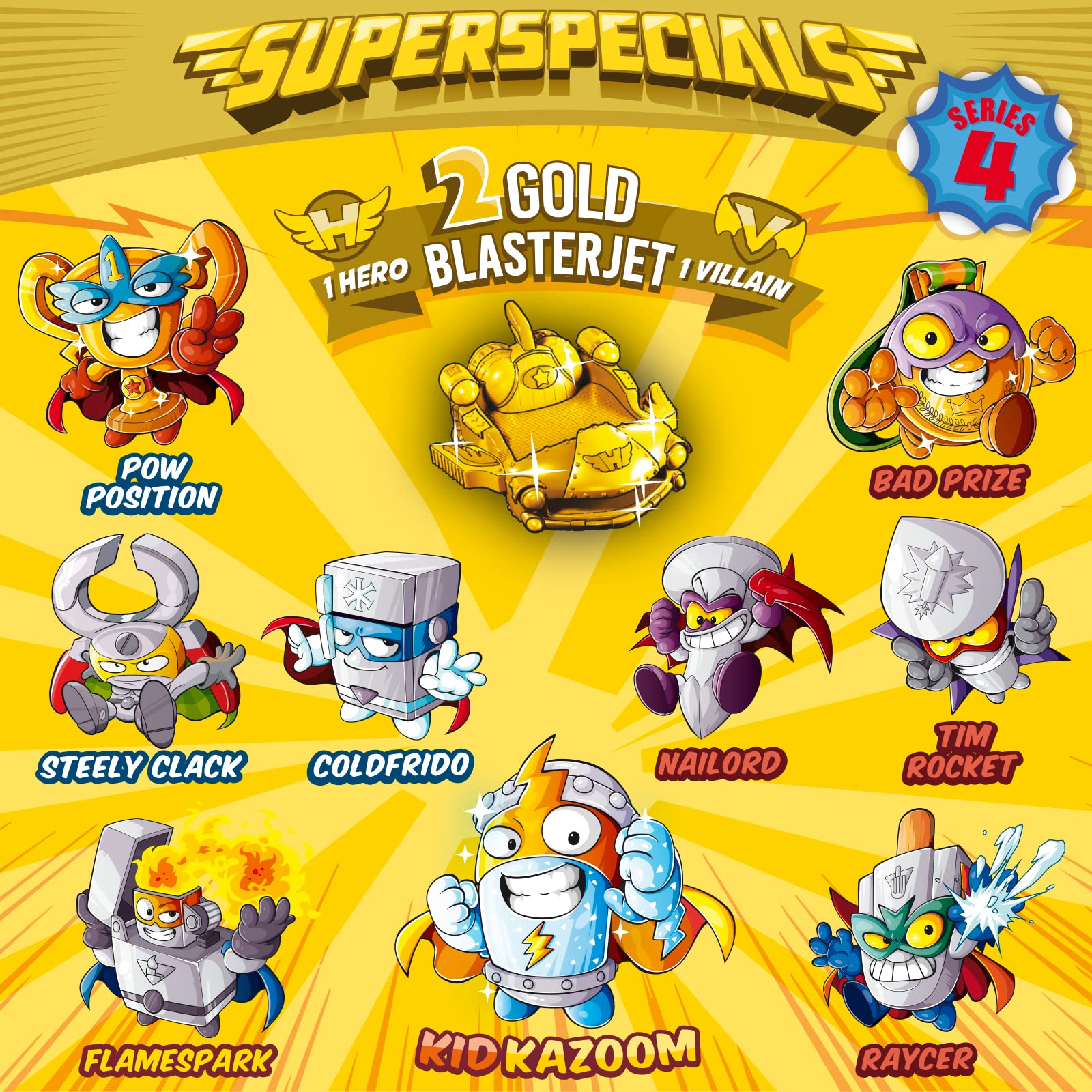 Superthings Series 4 Latta Gold figure Kid Kazoom