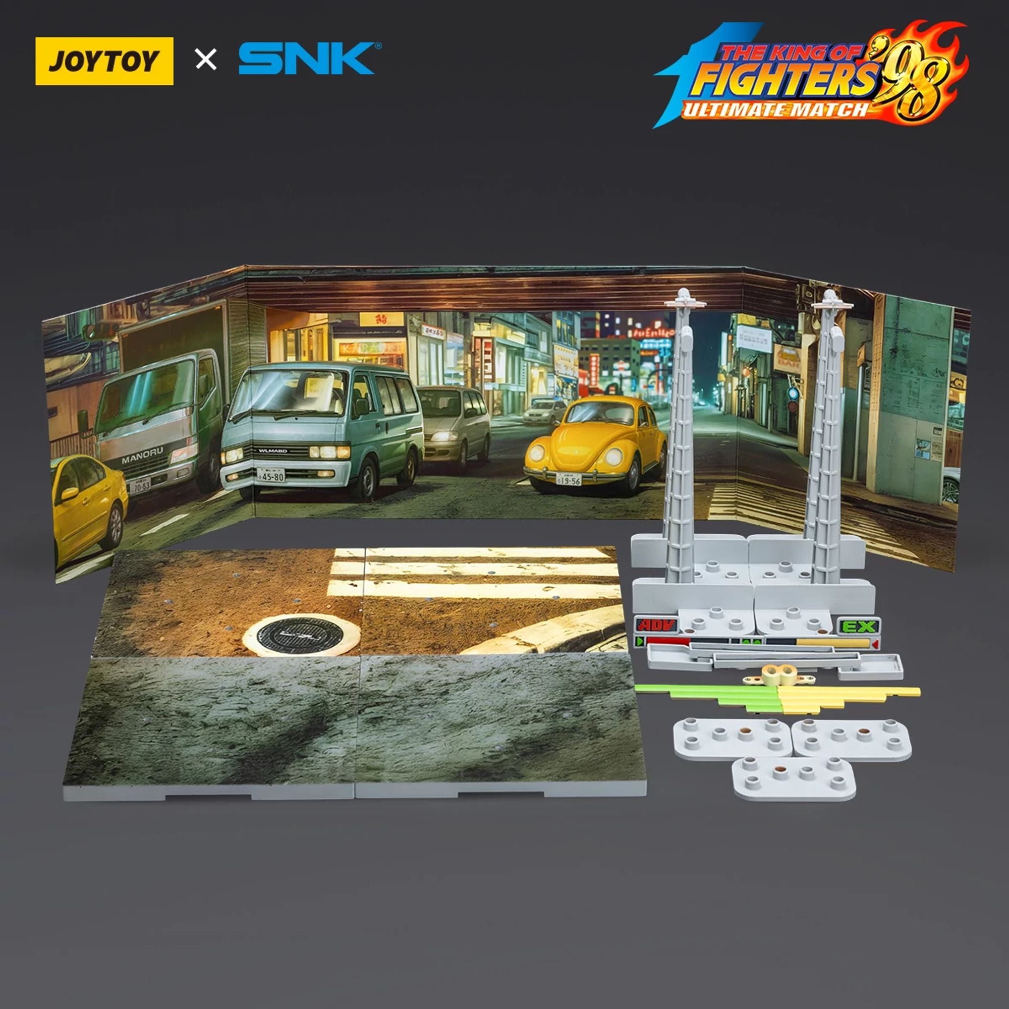 JoyToy SNK KOF 98UM Stage Base J base espositiva 1/18 Japan Street