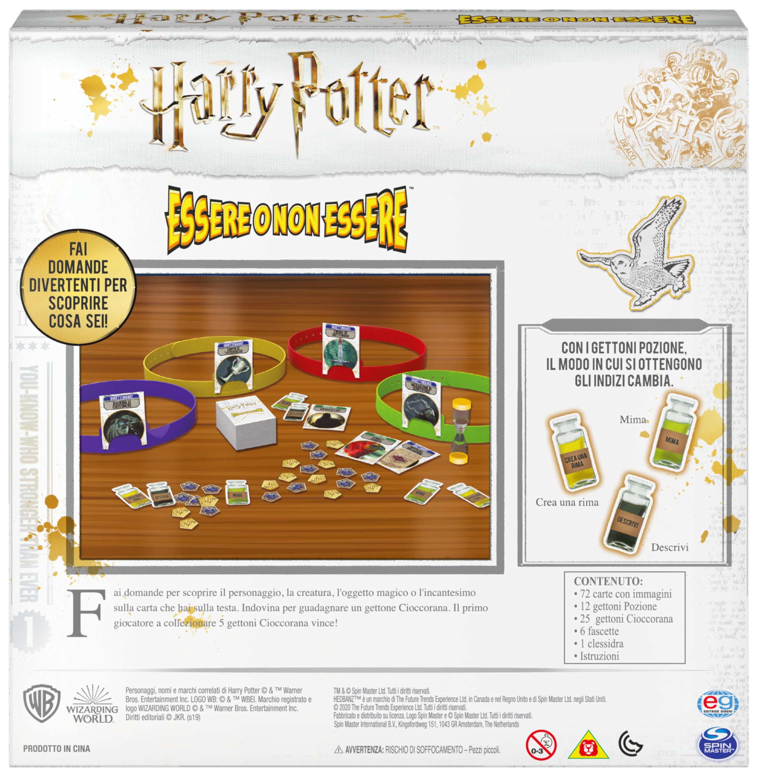 Spin Master Essere o Non Essere Harry Potter gioco tavolo 2-6 giocatori