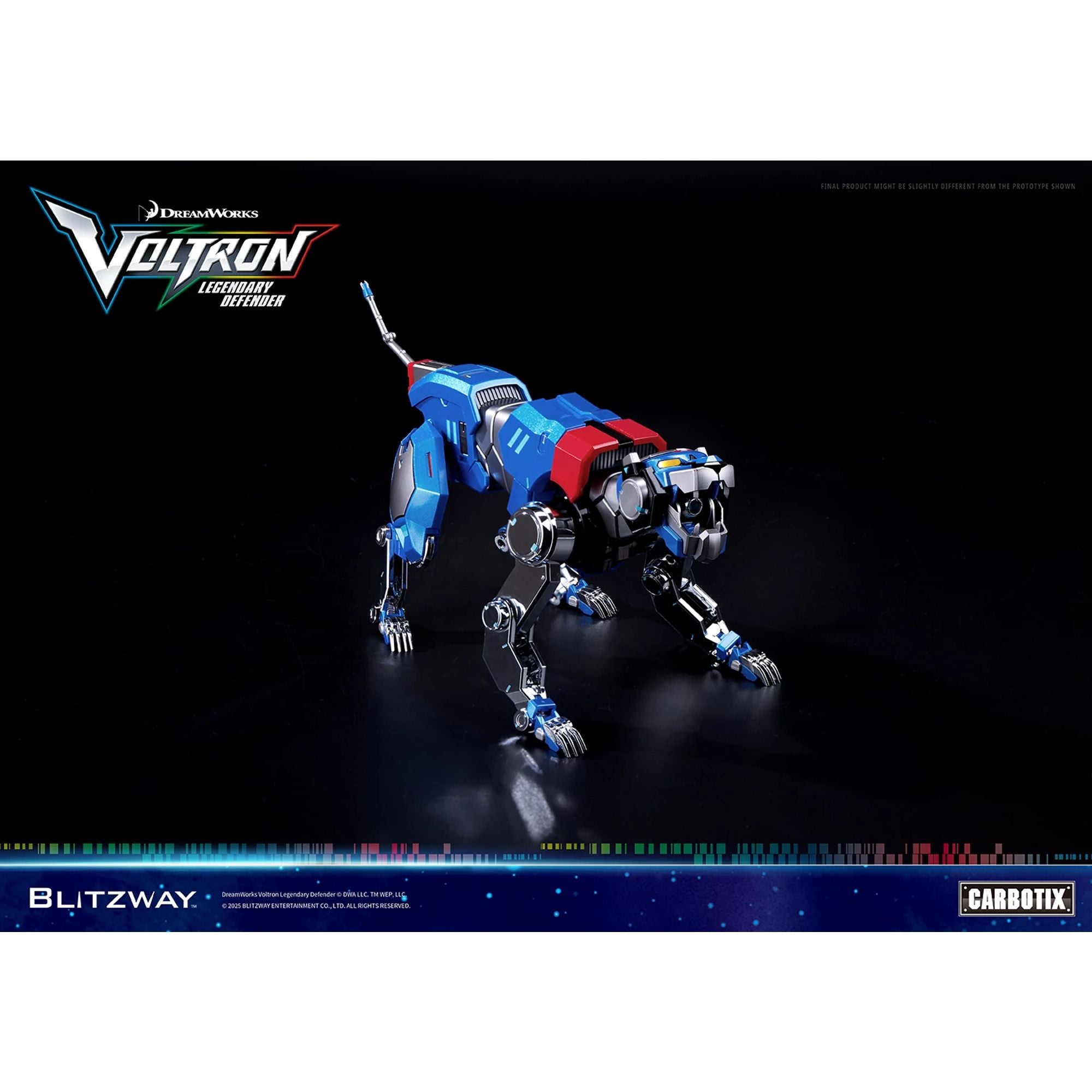 Blitzway Carbotix Voltron Legendary Defender action figure die-cast