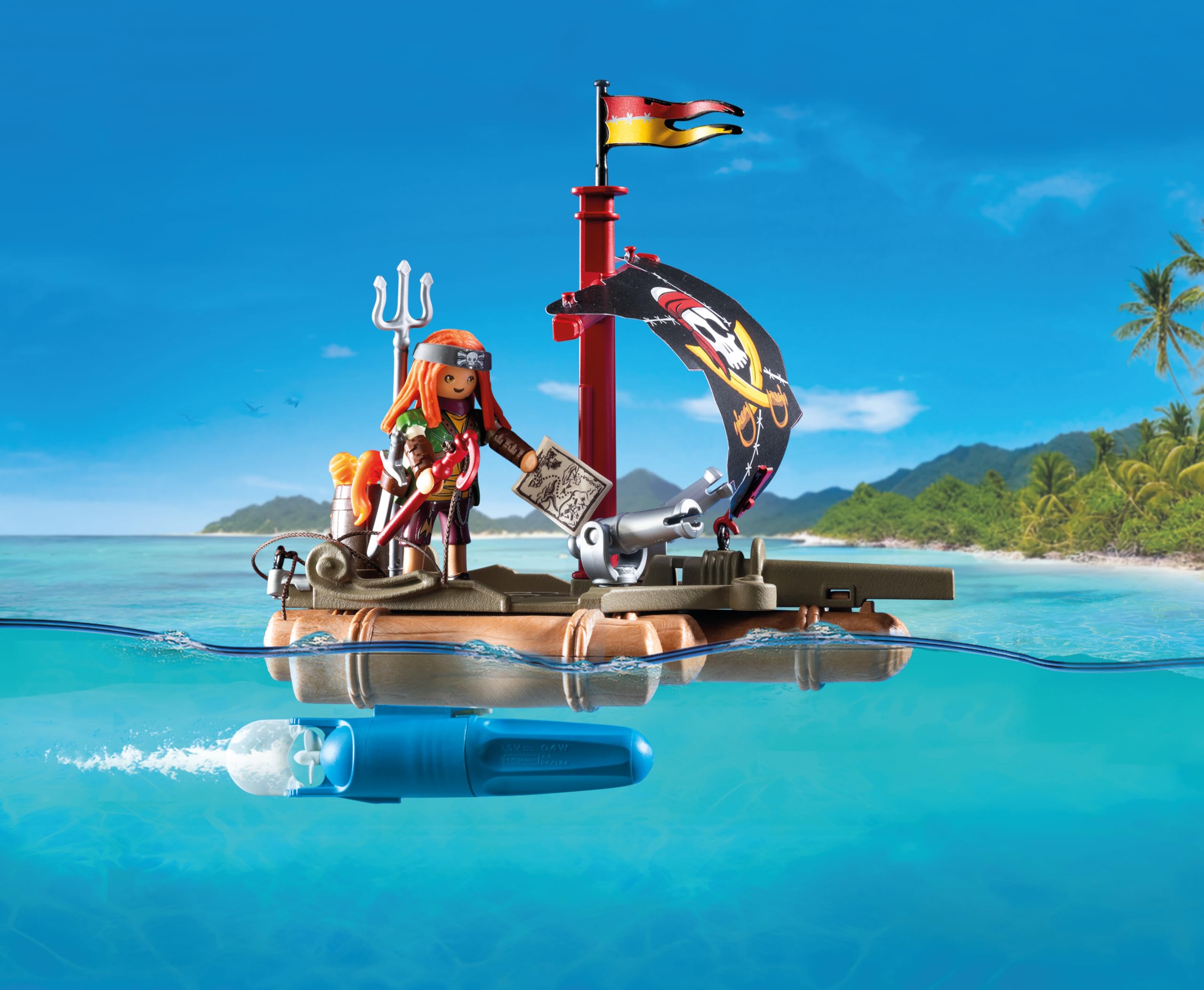 Playmobil Pirates 71794 zattera dei pirati playset con pirata