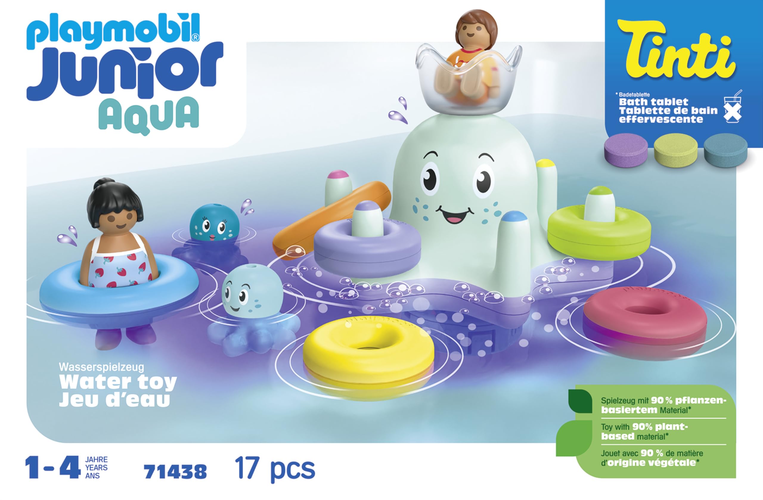 Playmobil Junior Aqua Polipo Colorato 71438 Gioco Bagno 17 Pz
