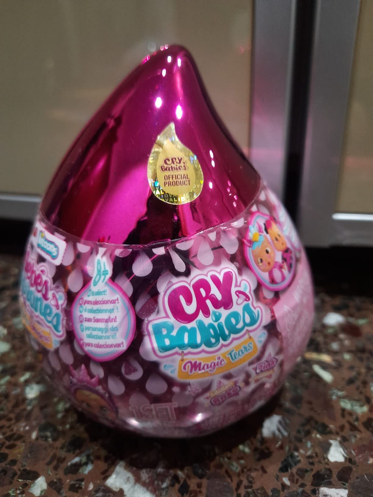 Cry Babies Magic Tears mini bambola rosa lacrime vere