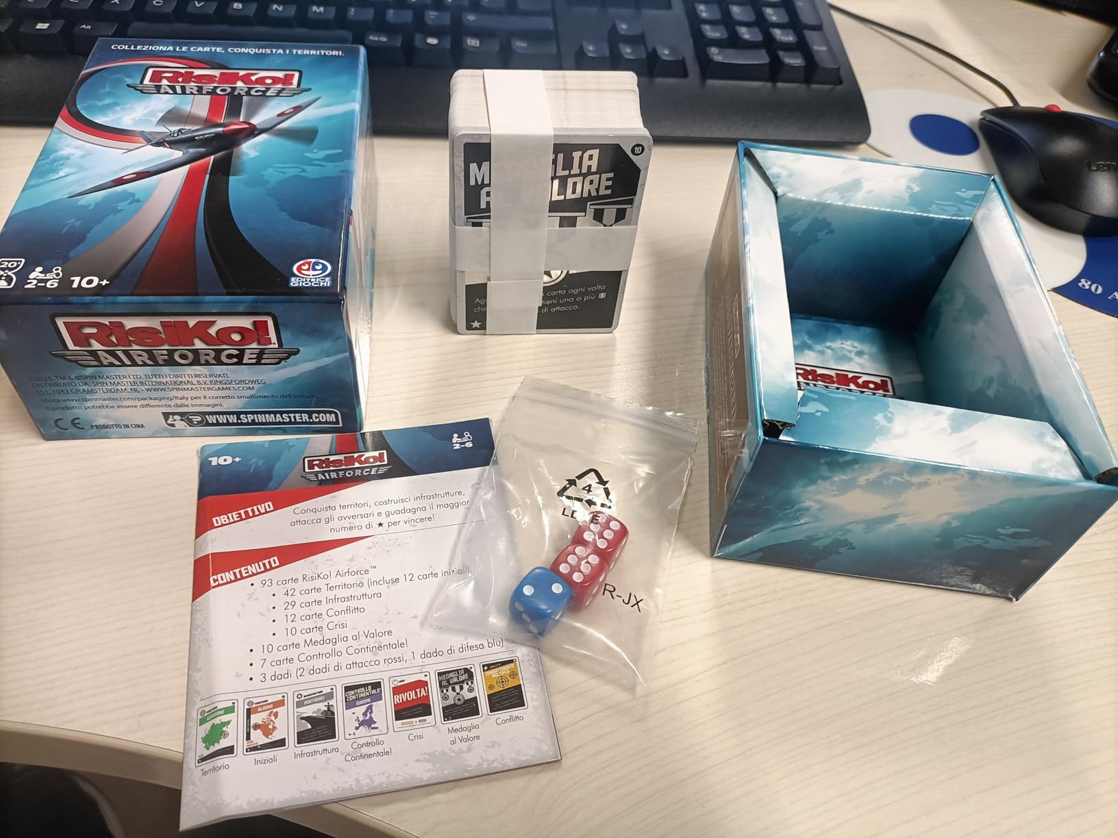 RisiKo Airforce Spin Master gioco carte strategico 10+ anni